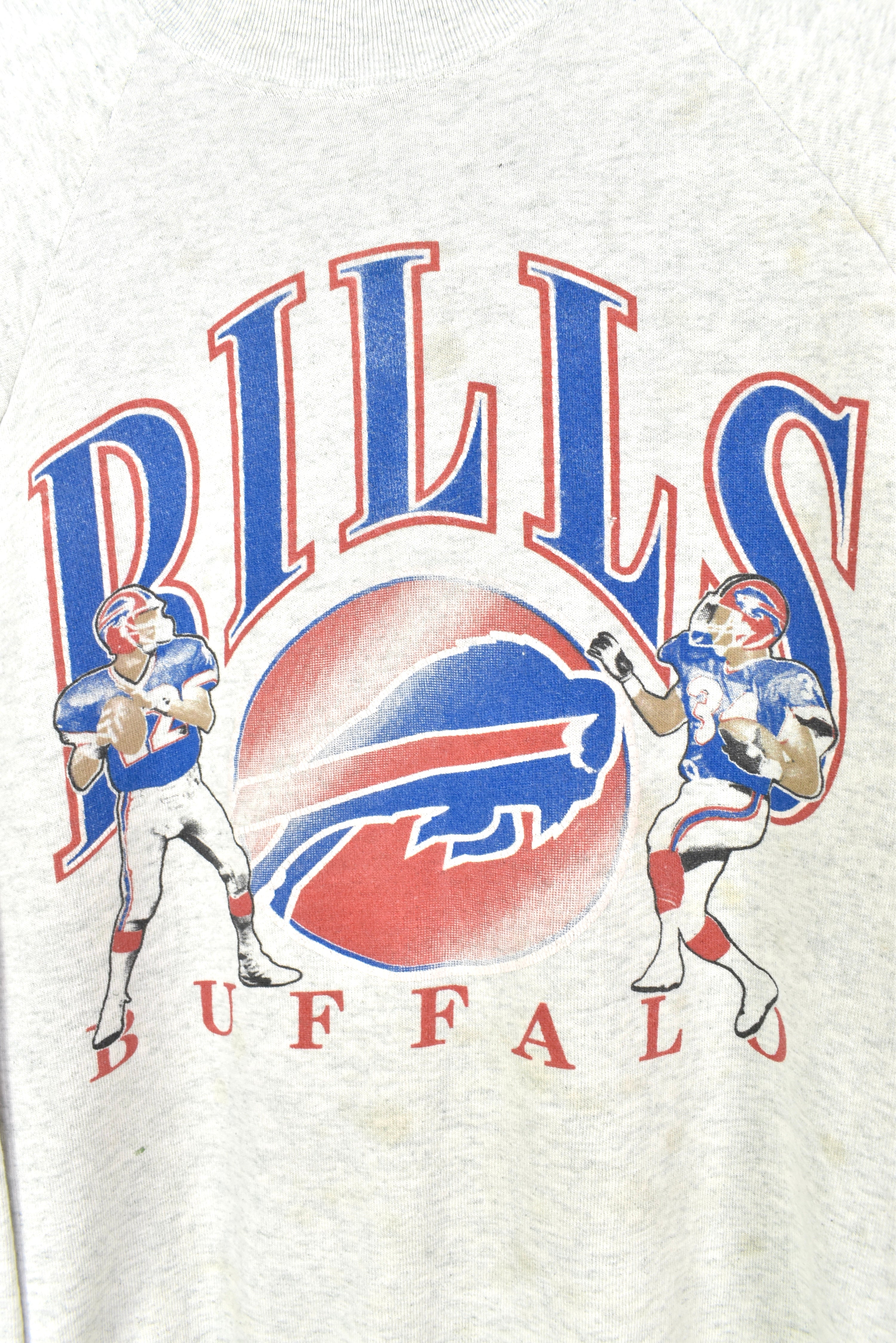 VINTAGE NFL BUFFALO BILLS GREY SWEATSHIRT | XL PRO SPORT