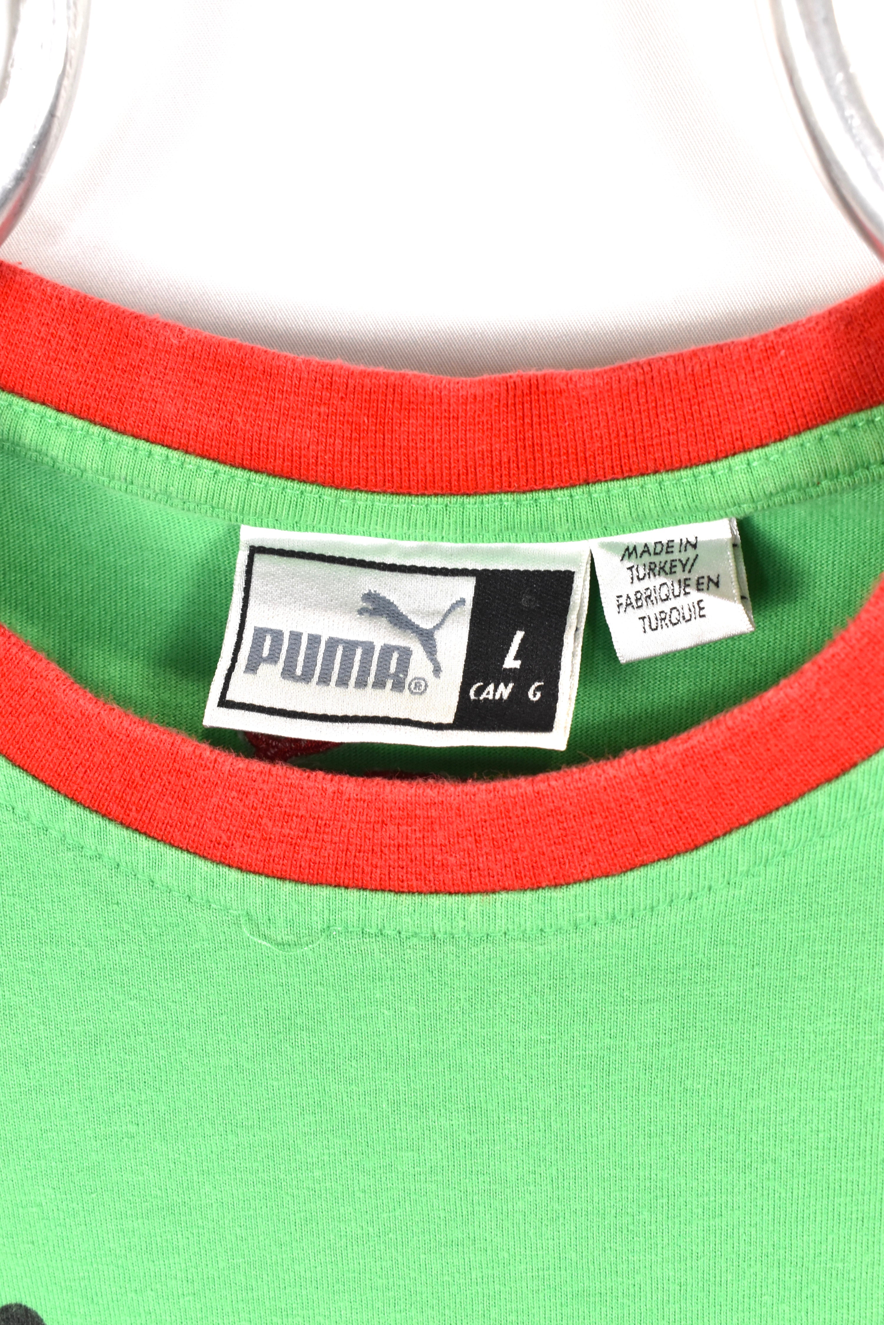 Vintage Puma shirt, green graphic tee - AU M PUMA