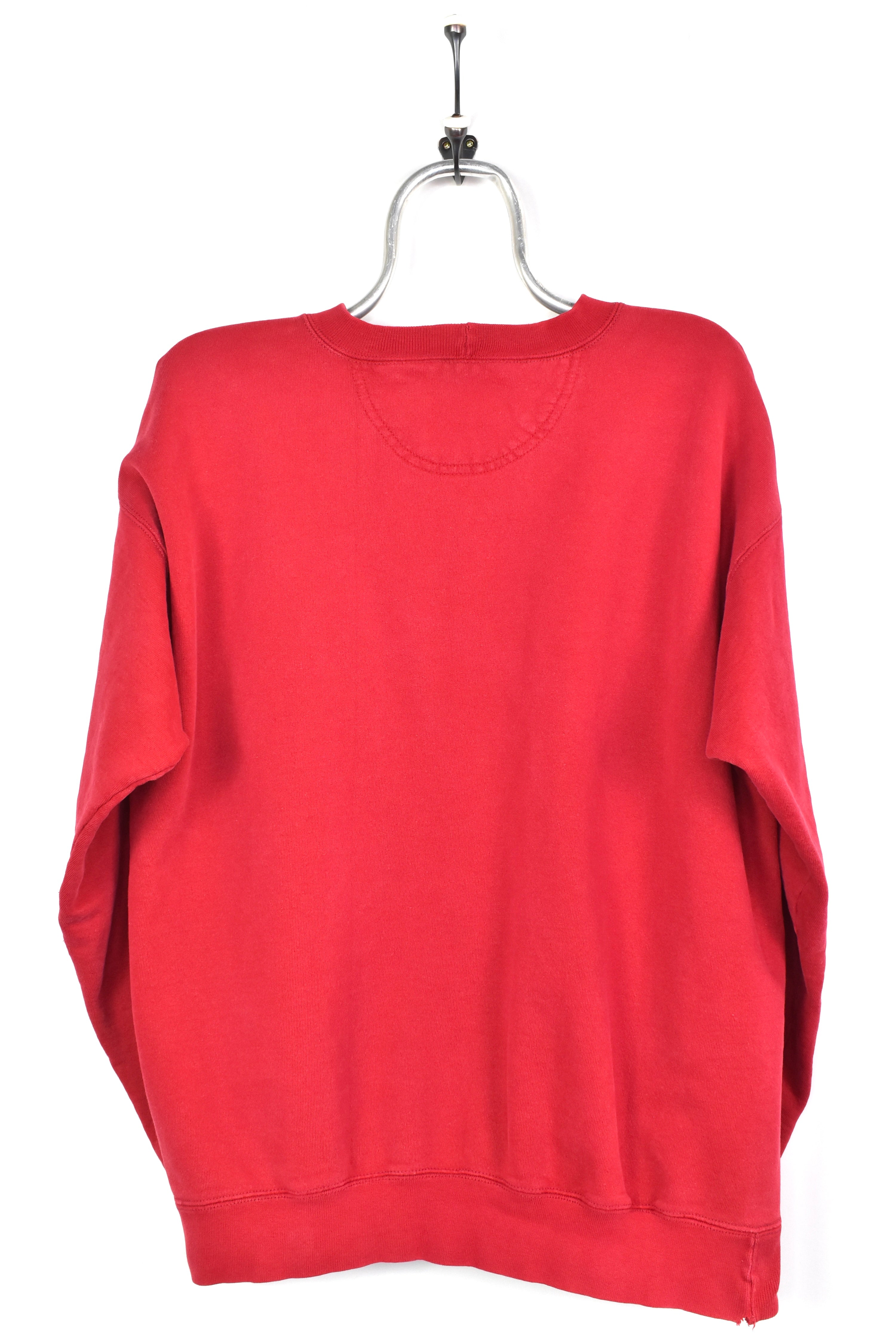 VINTAGE LEVI'S EMBROIDERED RED SWEATSHIRT | LARGE LEVIS