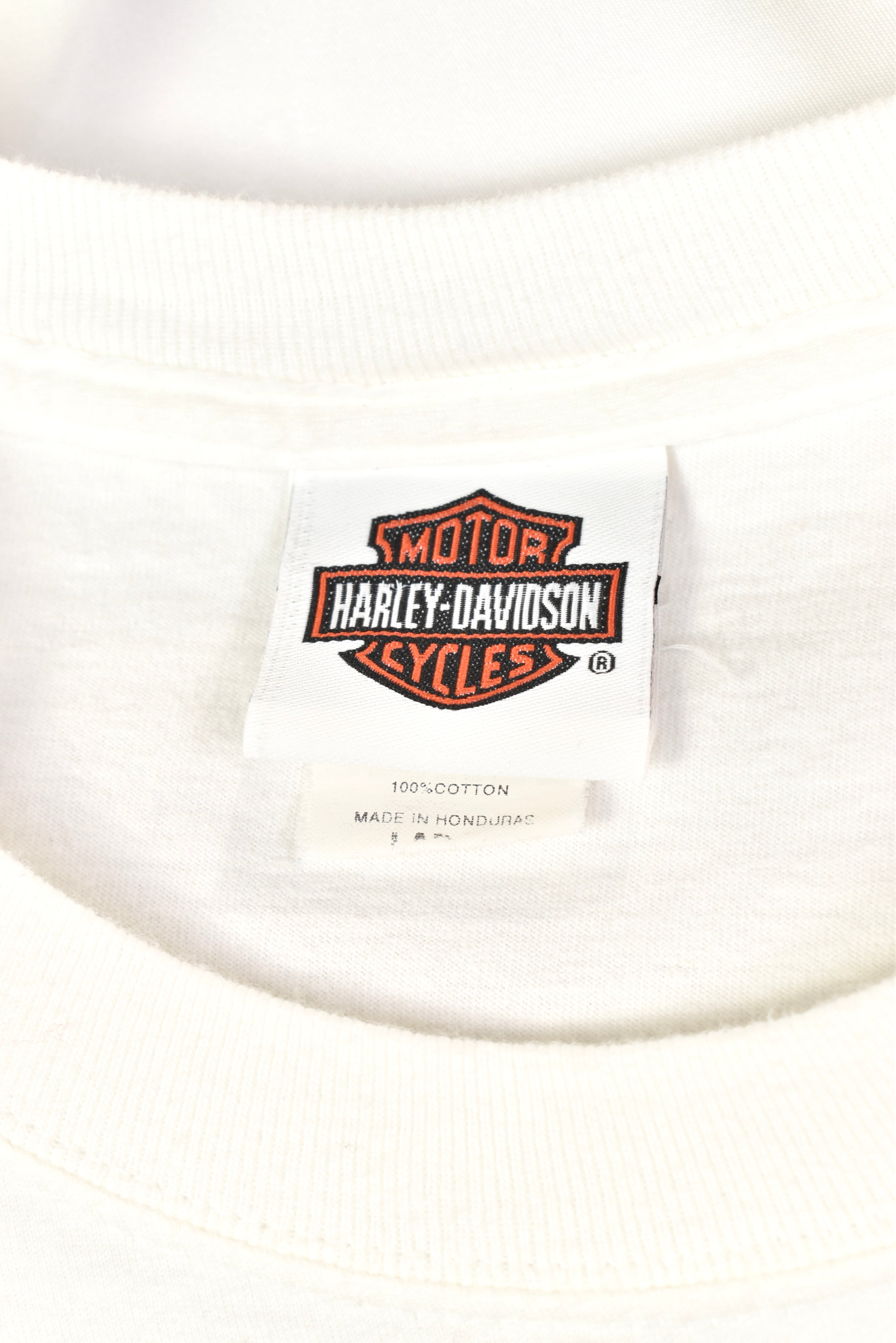 Modern Harley Davidson shirt, 2017 white graphic tee - AU L HARLEY DAVIDSON