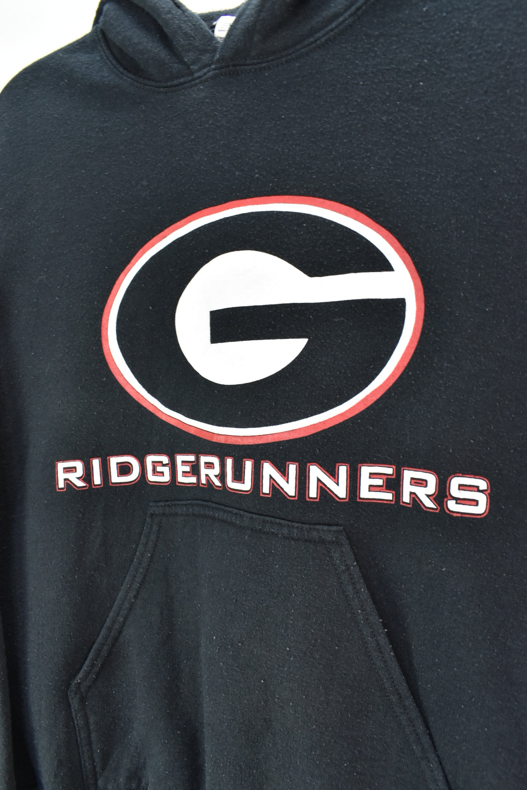 VINTAGE RIDERUNNERS COLLEGE BLACK HOODIE | SMALL COLLEGE