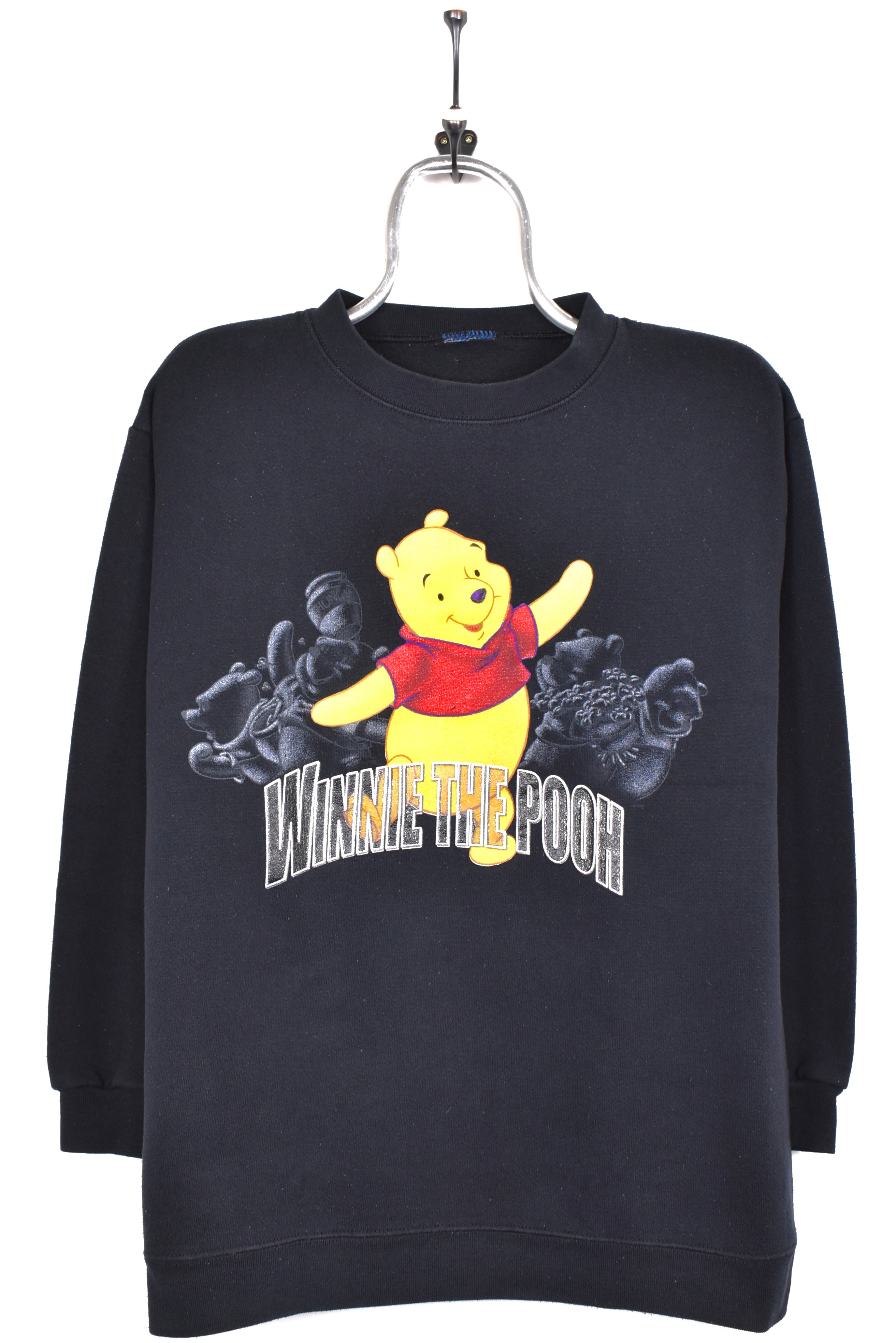 Vintage Winnie The Pooh sweatshirt, Disney black graphic crewneck - AU L DISNEY / CARTOON
