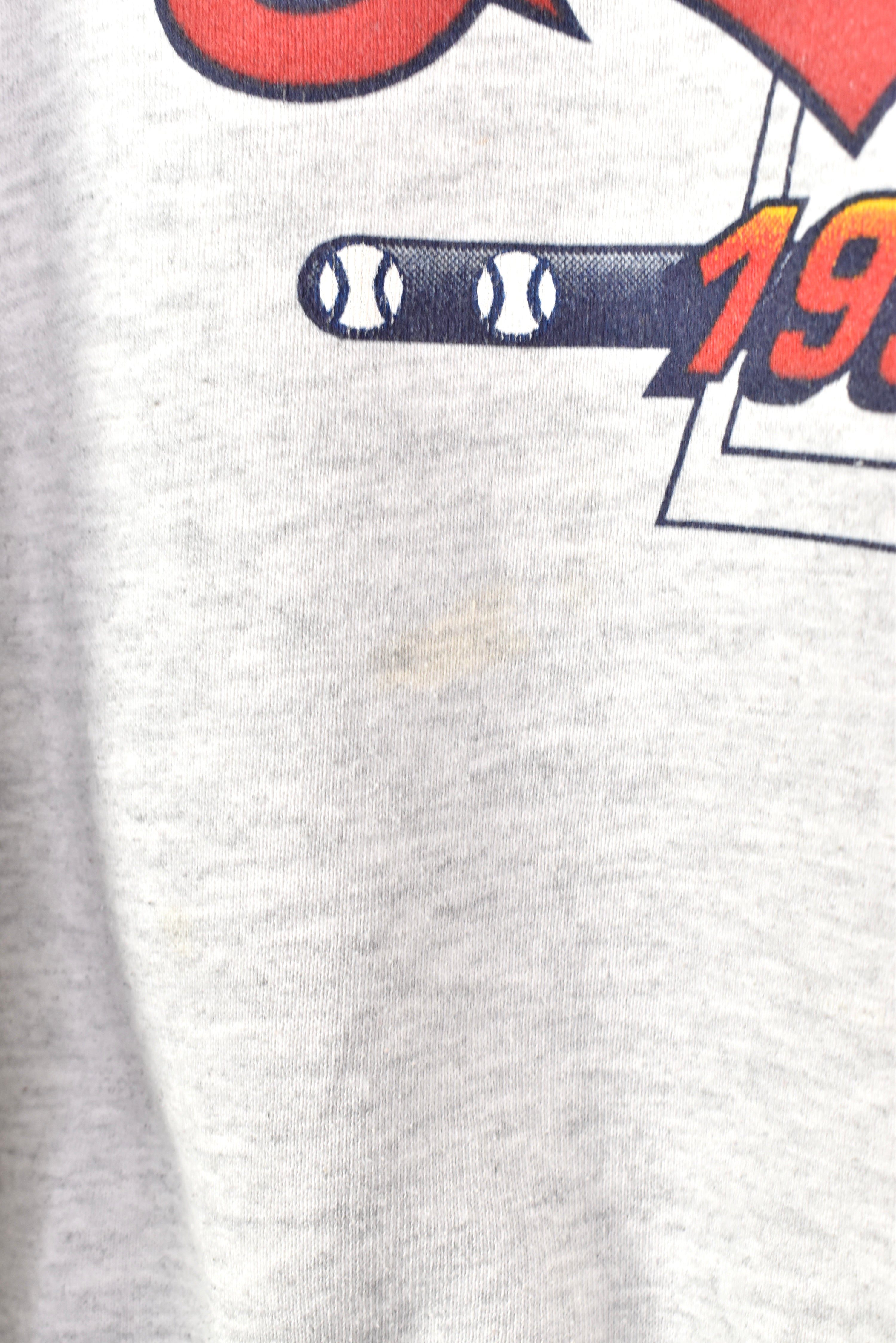 VINTAGE 1999 MLB CLEVELAND INDIANS GREY SWEATSHIRT | XL PRO SPORT