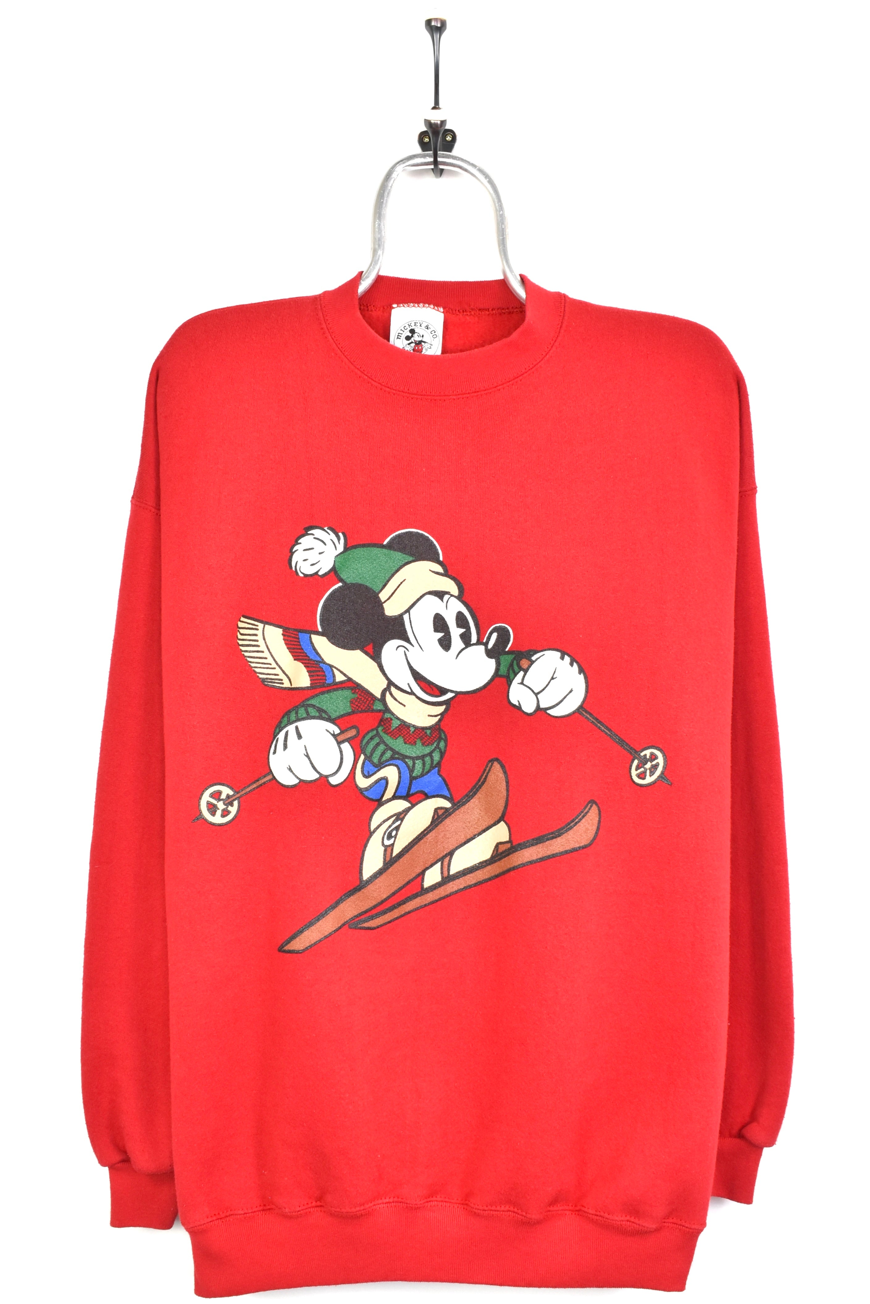 Vintage Mickey Mouse sweatshirt, Disney red graphic crewneck - AU XL DISNEY / CARTOON