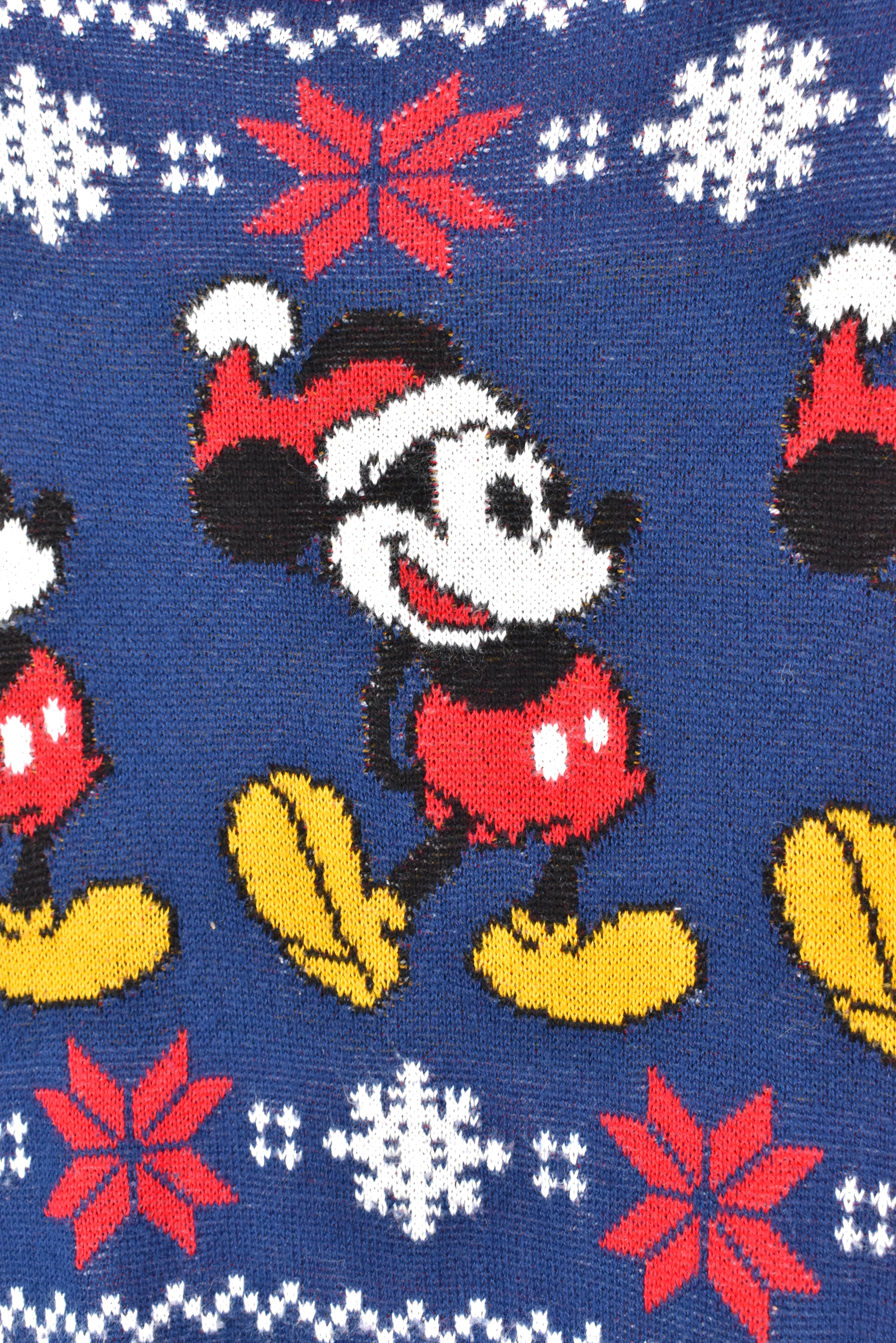 VINTAGE DISNEY MICKEY MOUSE KNIT SWEATSHIRT | MEDIUM DISNEY / CARTOON