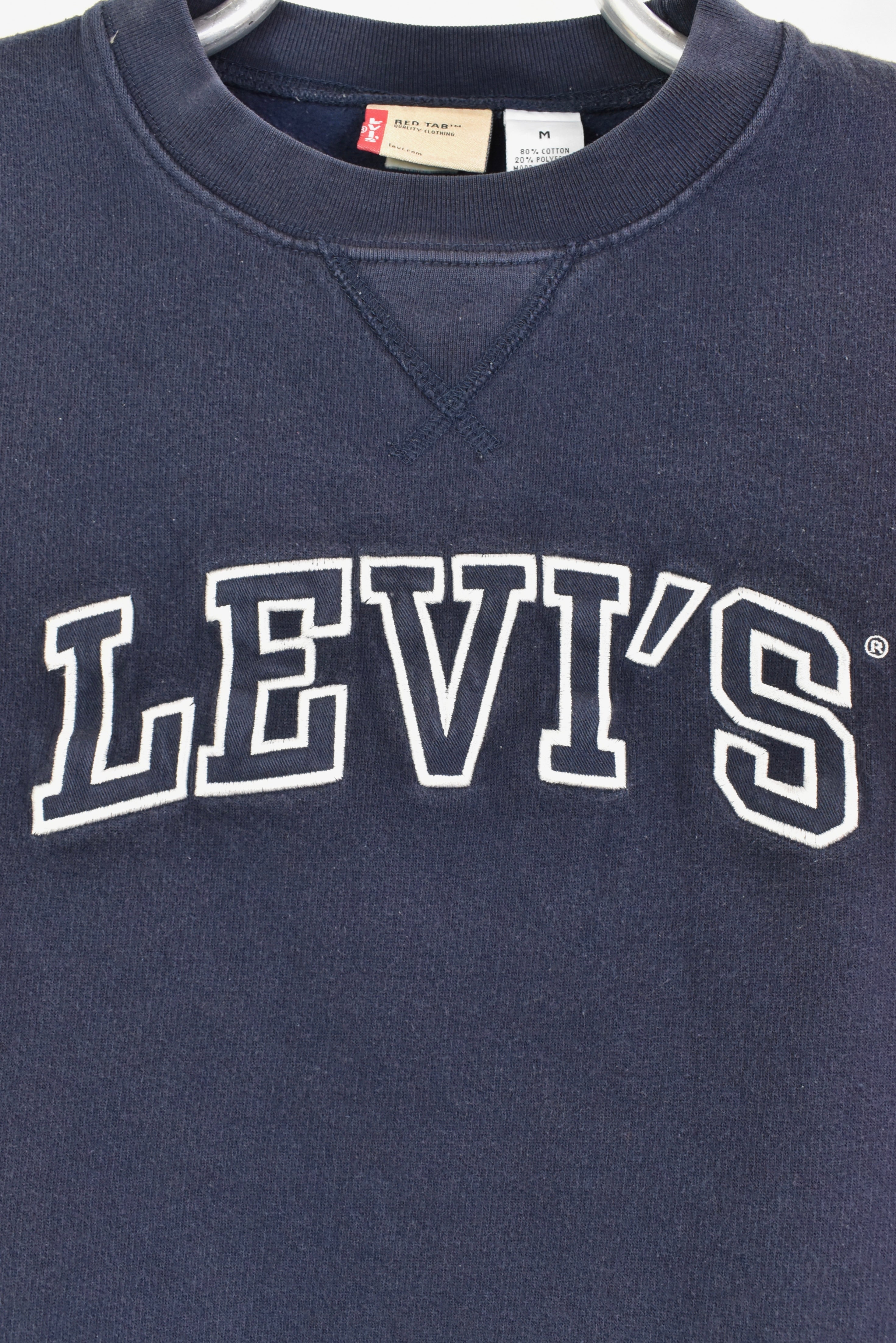 Vintage Levi's embroidered navy sweatshirt | Medium LEVIS