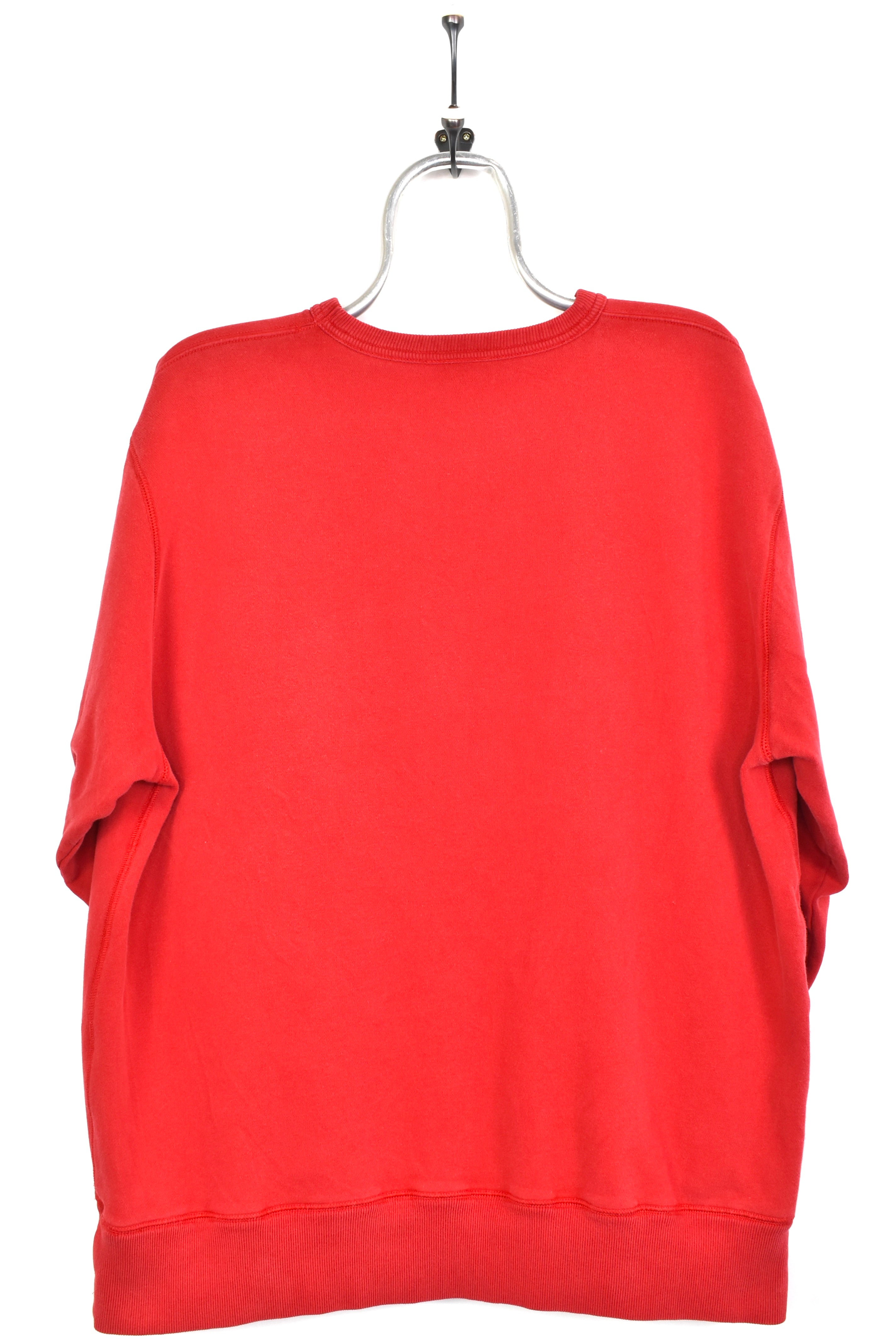 Vintage Ralph Lauren sweatshirt, Polo embroidered crewneck - large, red RALPH LAUREN