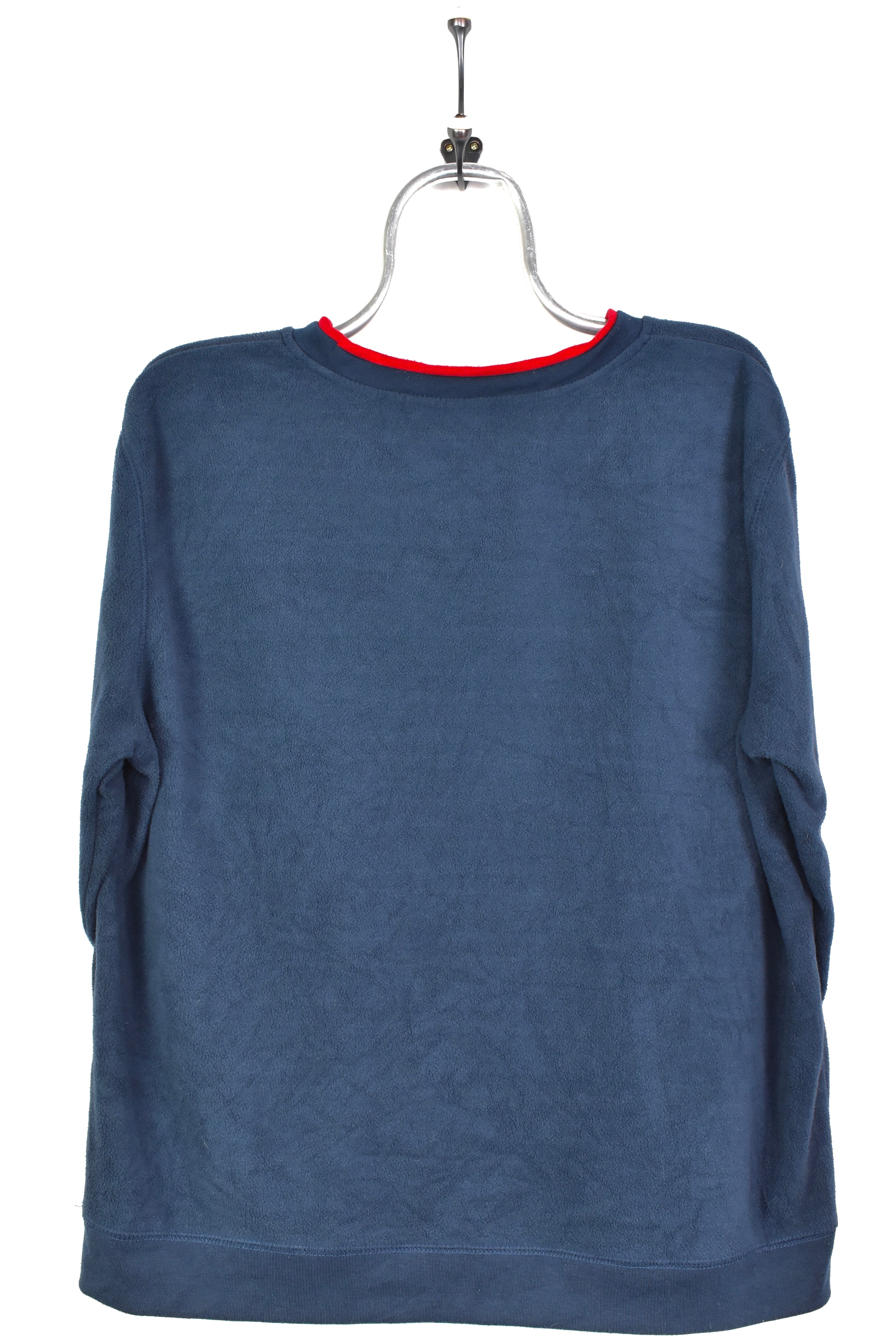 VINTAGE DISNEY POOH EMBROIDERED NAVY FLEECE SWEATSHIRT | LARGE DISNEY / CARTOON
