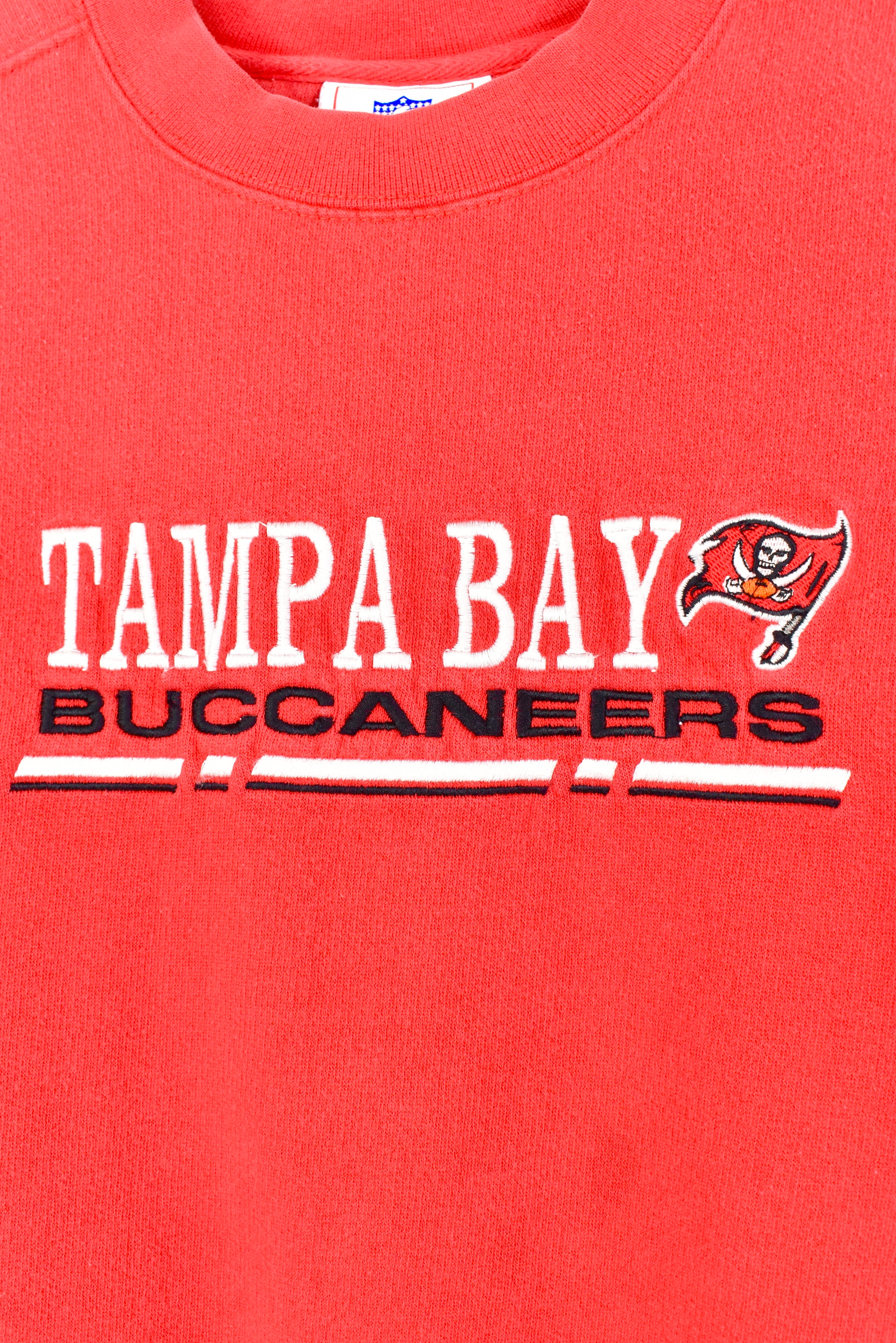 VINTAGE NFL TAMPA BAY BUCCANEERS EMBROIDERED SWEATSHIRT | LARGE PRO SPORT