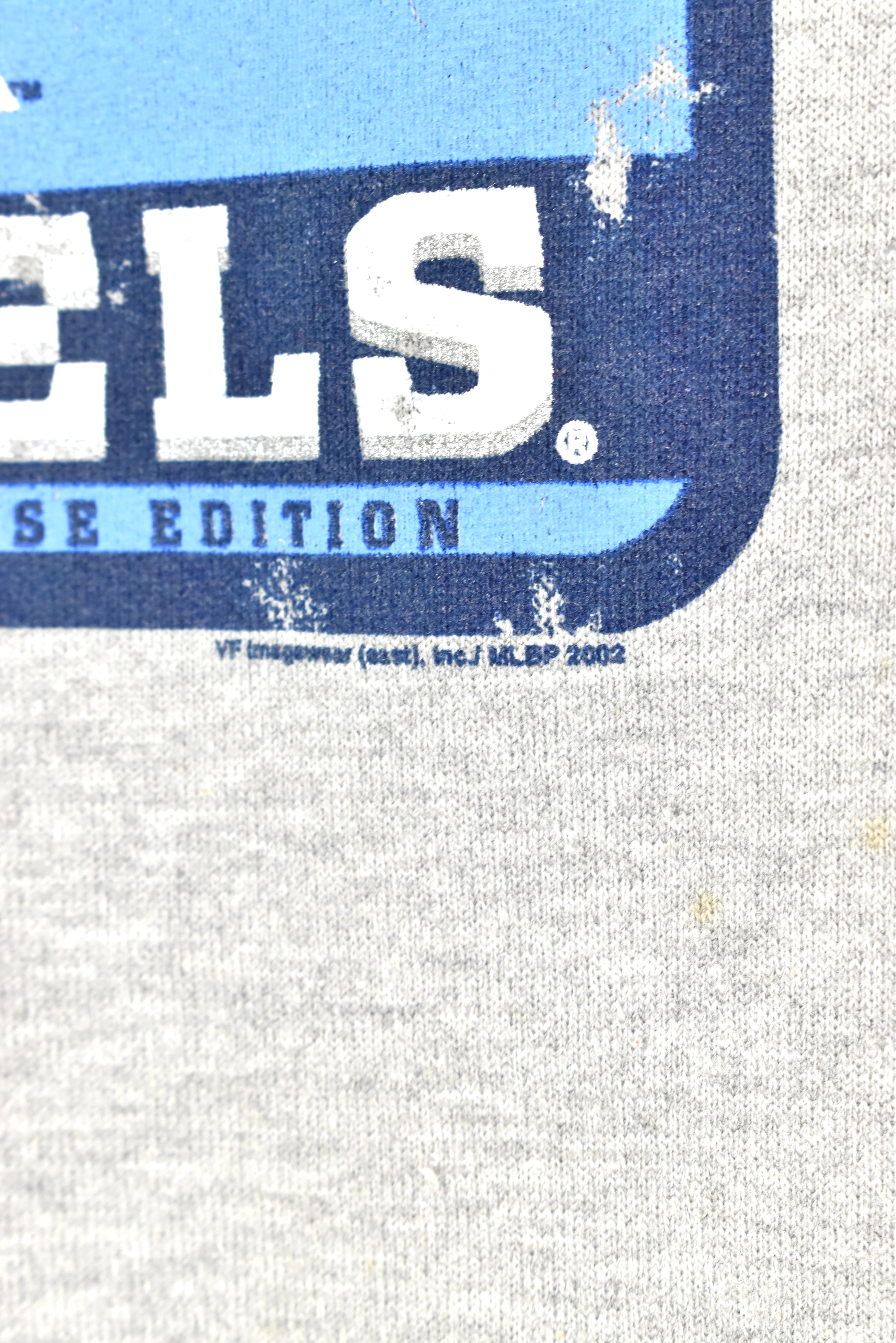 VINTAGE MLB ANAHEIM ANGELS WORLD SERIES GREY SWEATSHIRT | XXL PRO SPORT