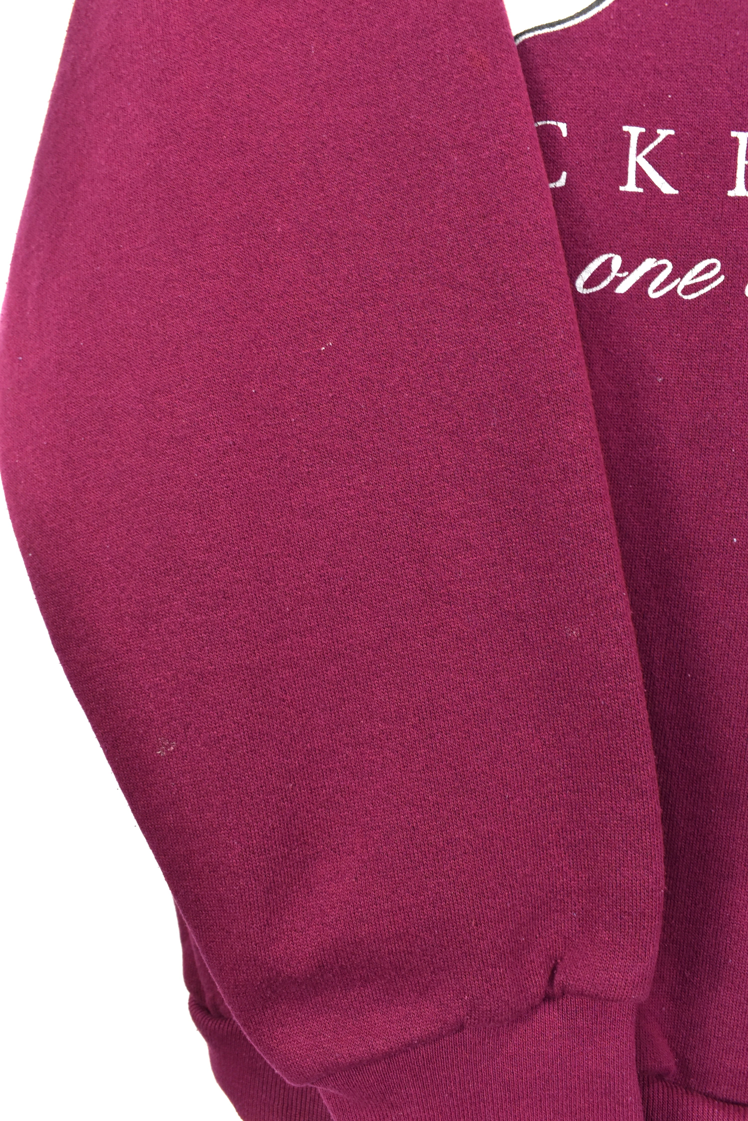 Vintage Disney sweatshirt, Mickey Mouse graphic crewneck - large, burgundy DISNEY / CARTOON