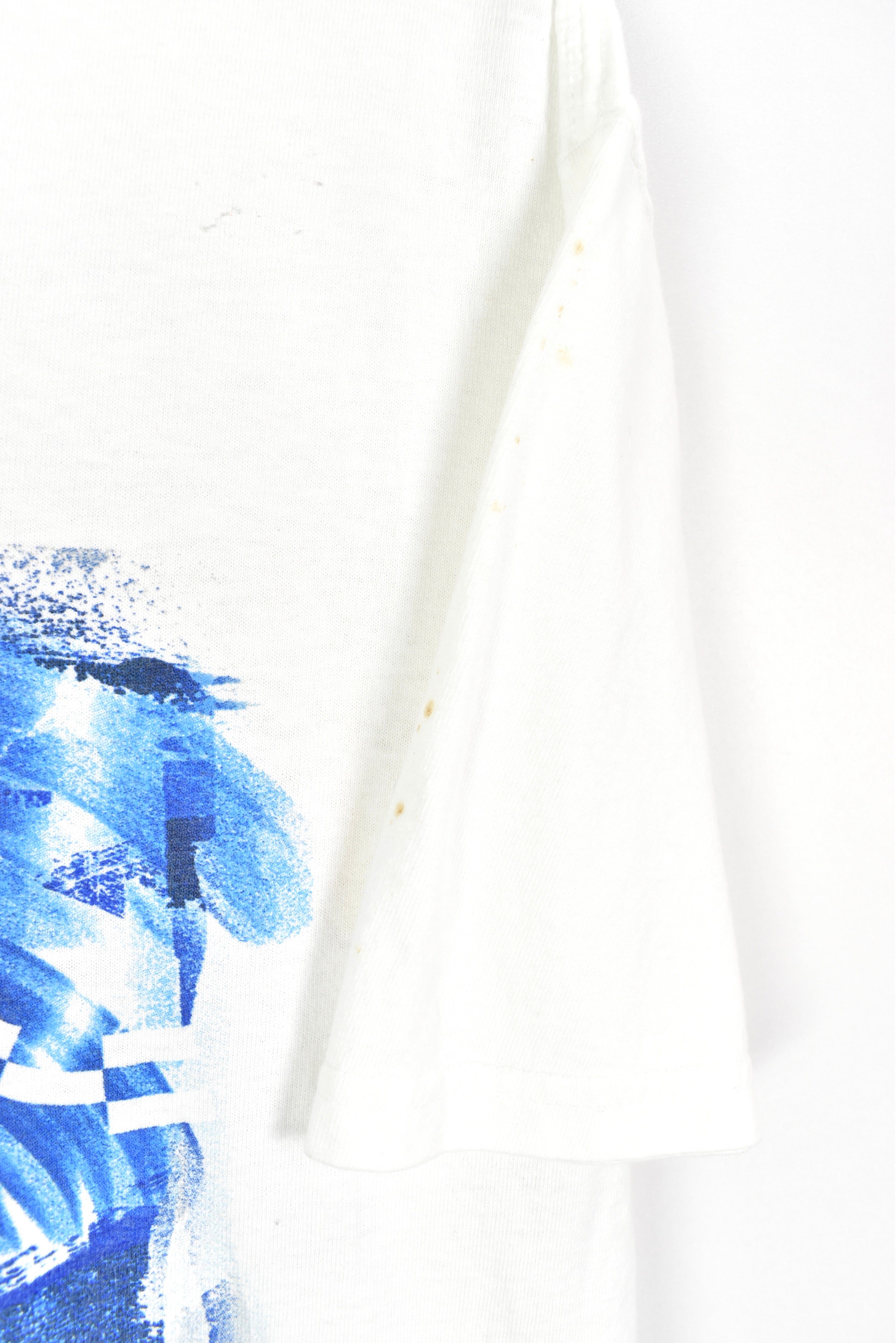 MODERN NASCAR WHITE T-SHIRT | LARGE NASCAR / RACING