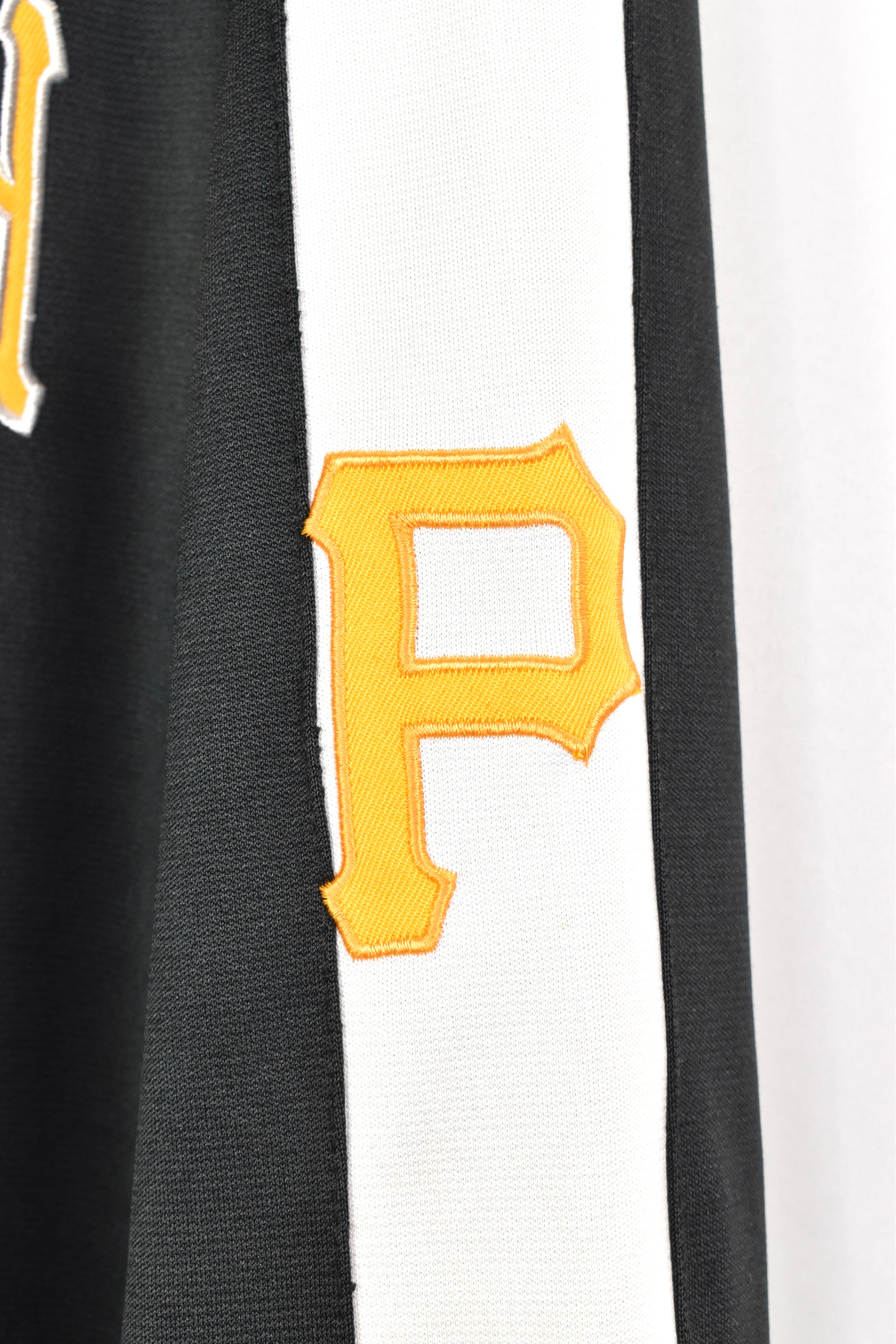 VINTAGE MLB PITTSBURGH PIRATES EMBROIDERED BLACK JACKET | XL PRO SPORT