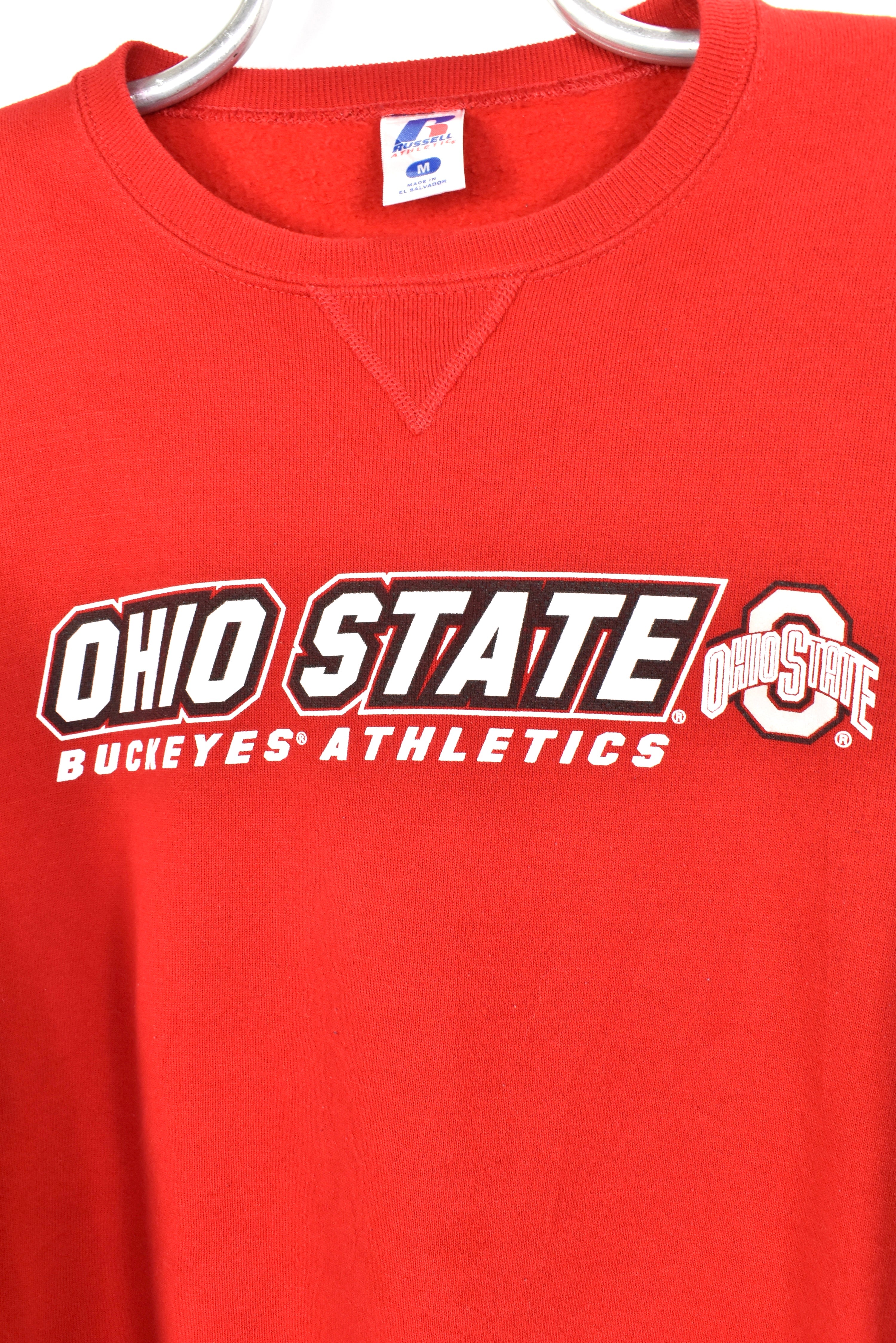 VINTAGE OHIO STATE UNIVERSITY RED SWEATSHIRT | MEDIUM COLLEGE