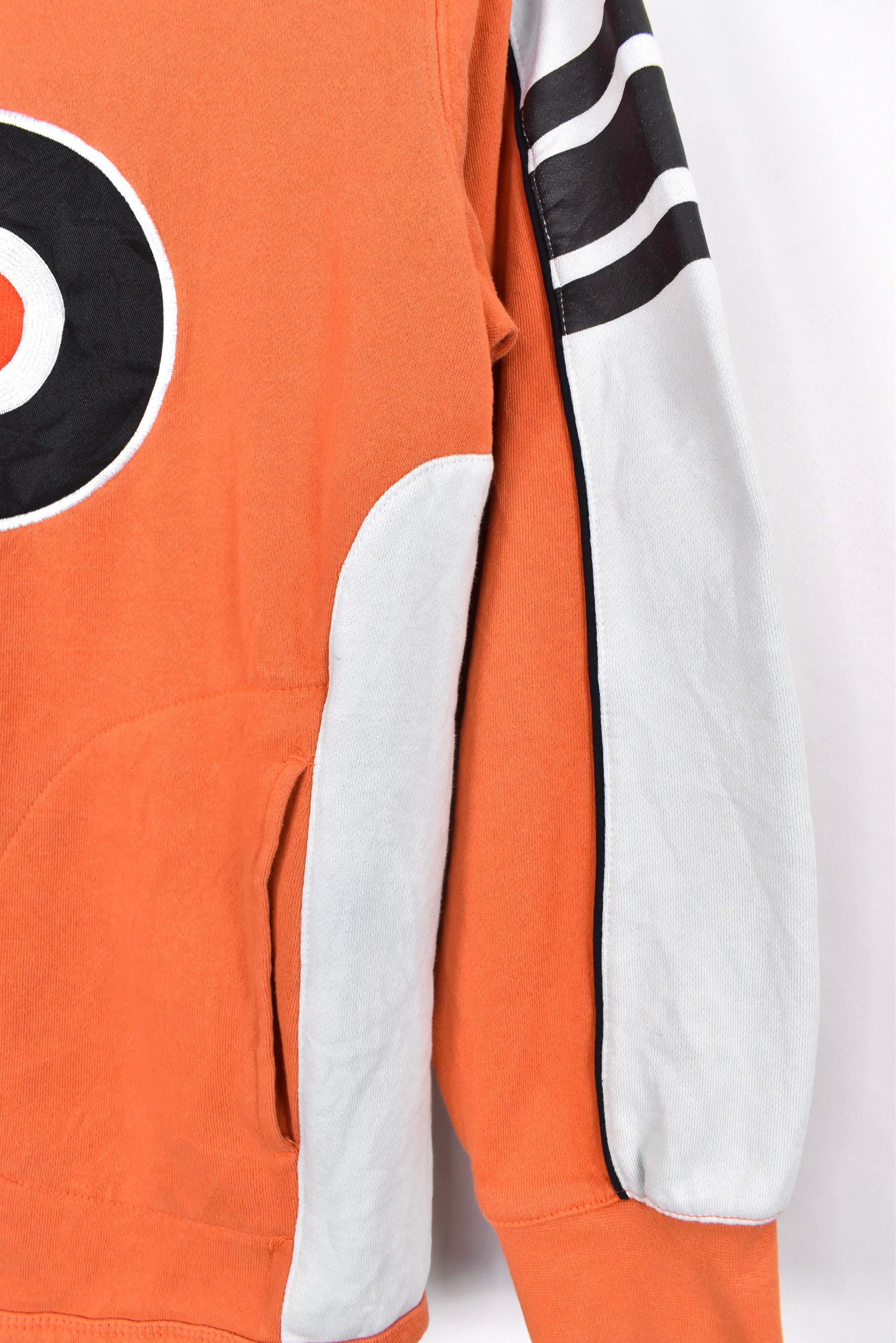 Vintage Philadelphia Flyers hoodie, NHL orange embroidered sweatshirt - AU M PRO SPORT