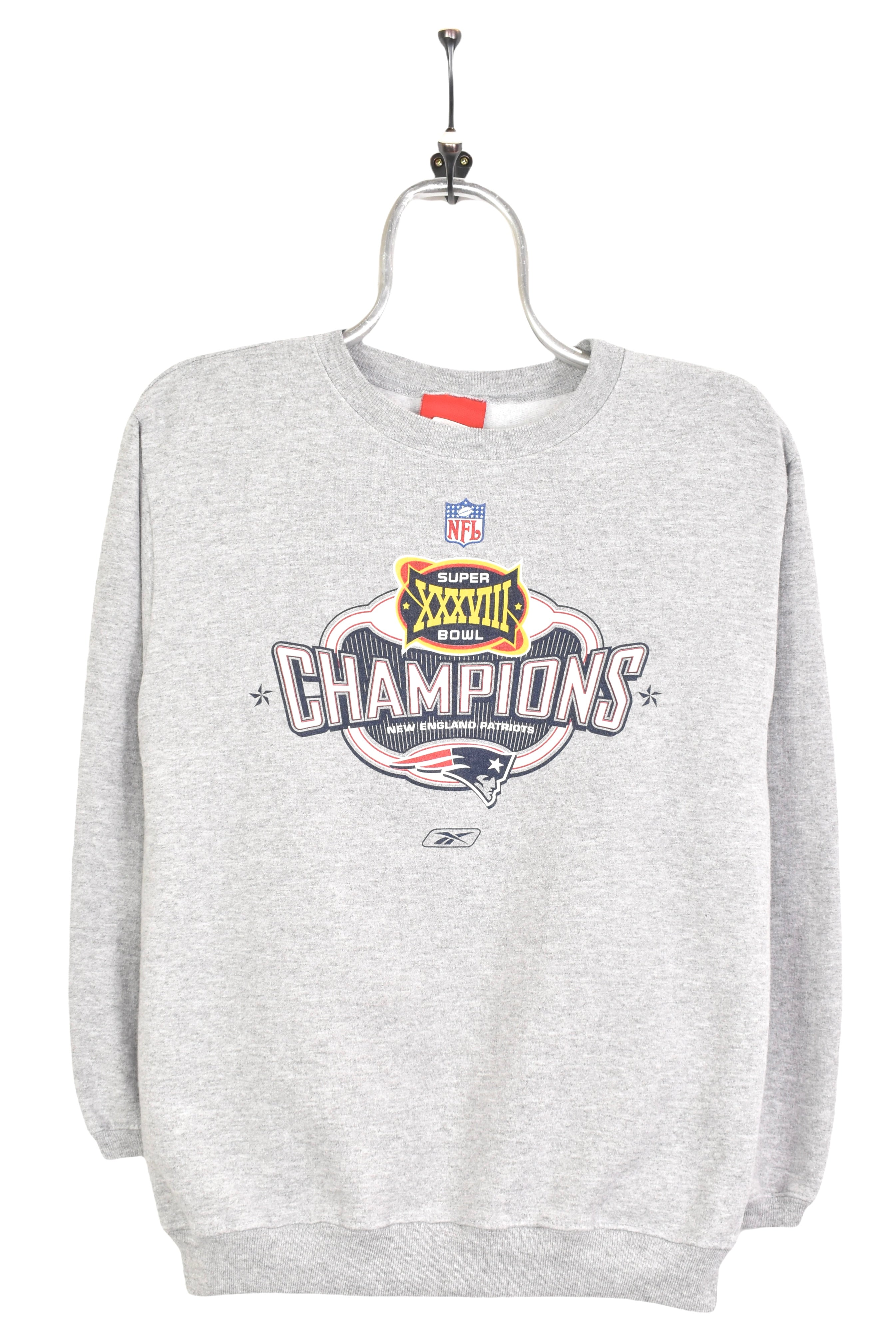 Vintage NFL New England Patriots Super Bowl grey sweatshirt | XS PRO SPORT