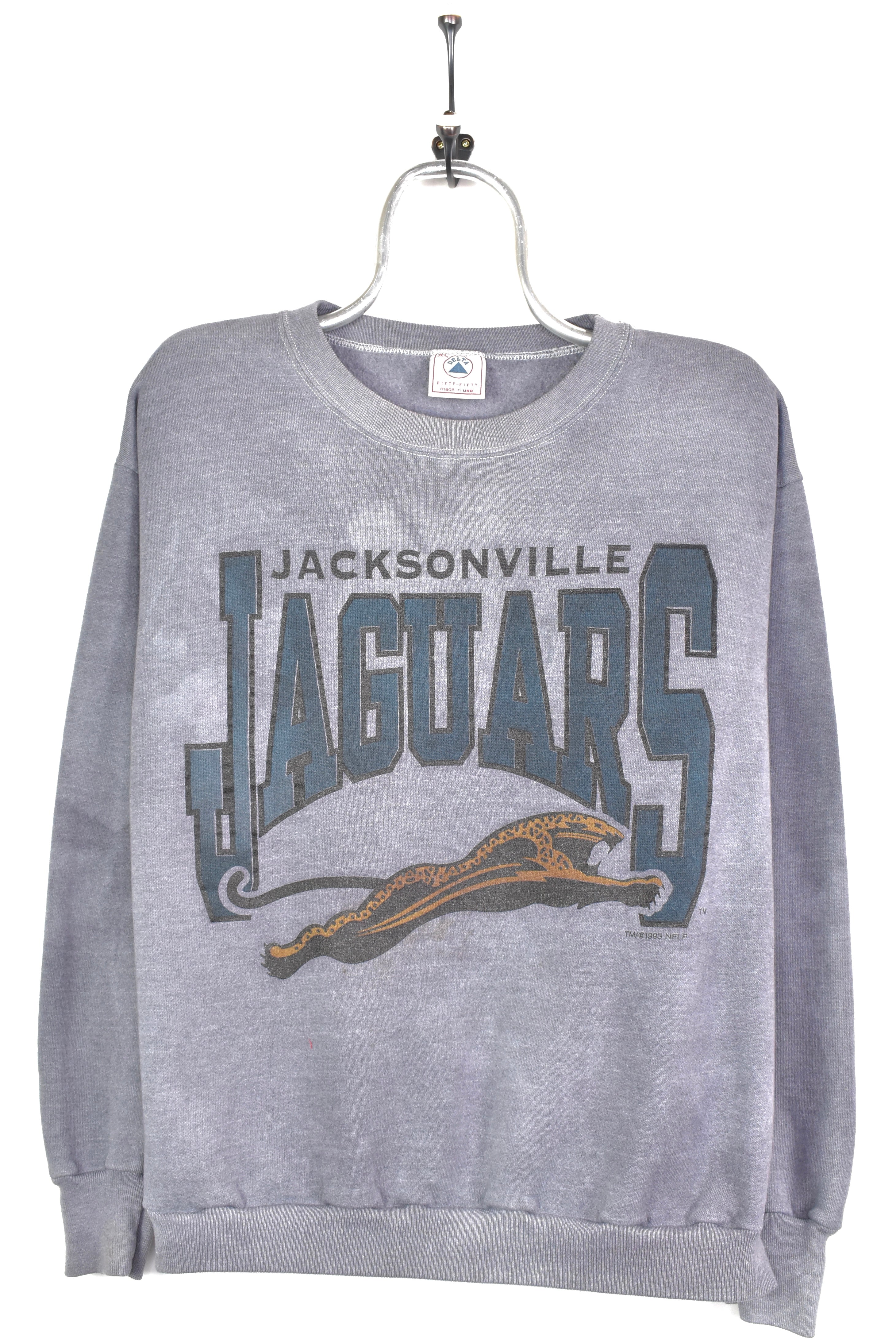 VINTAGE 1993 NFL JACKSONVILLE JAGUARS PURPLE SWEATSHIRT | LARGE PRO SPORT