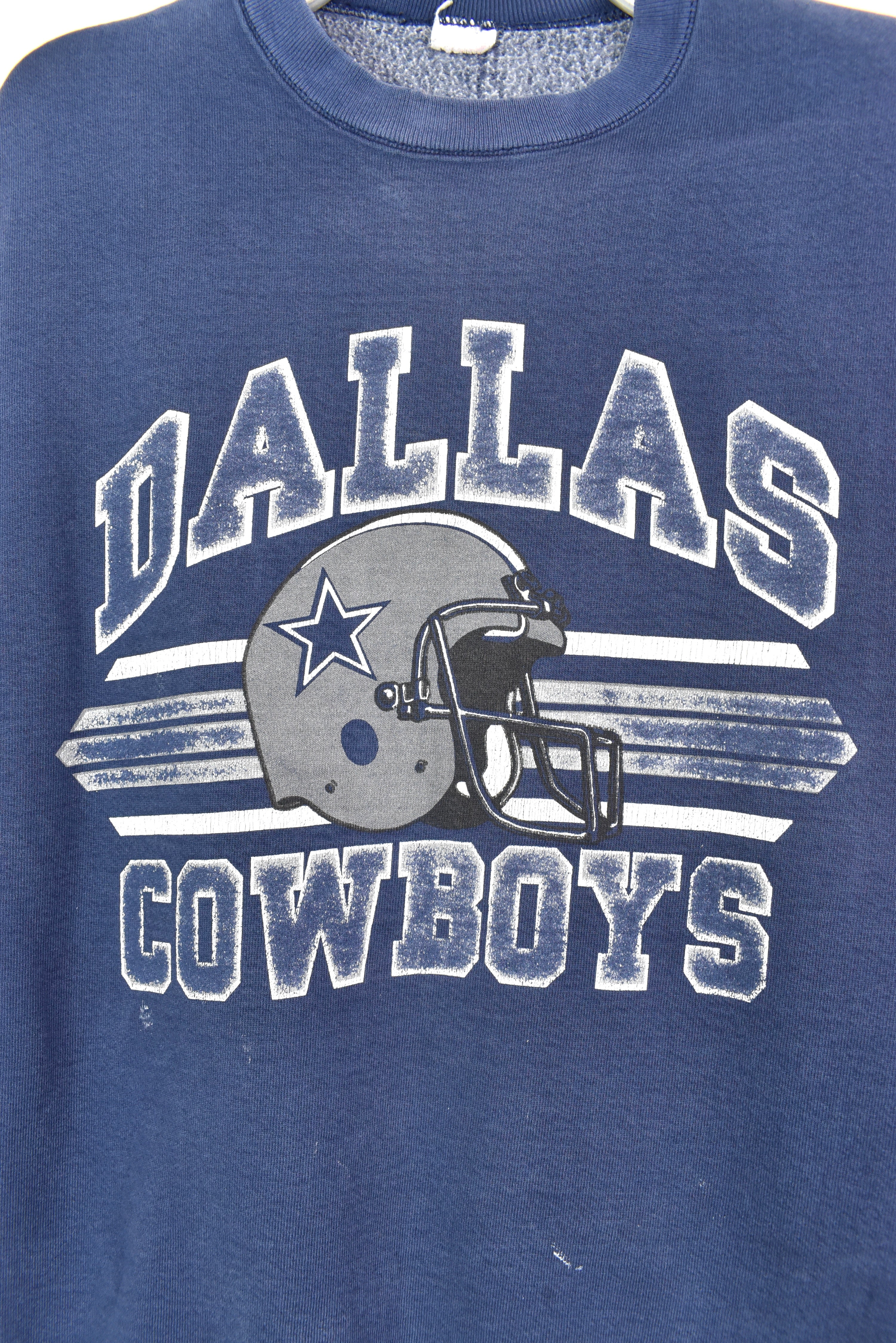 VINTAGE NFL DALLAS COWBOYS NAVY SWEATSHIRT | XL PRO SPORT