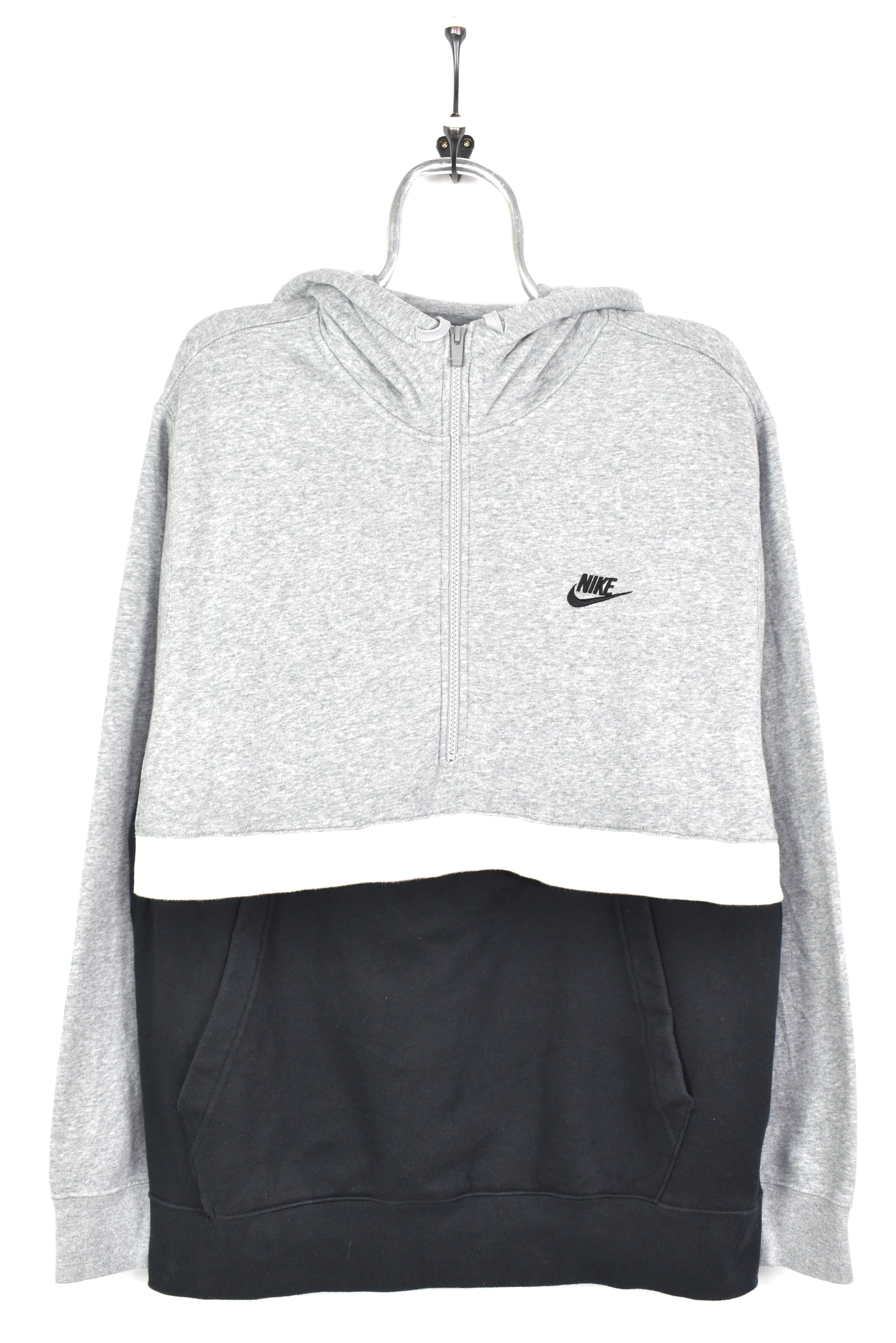 VINTAGE NIKE EMBROIDERED HALF ZIP HOODIE | XL NIKE