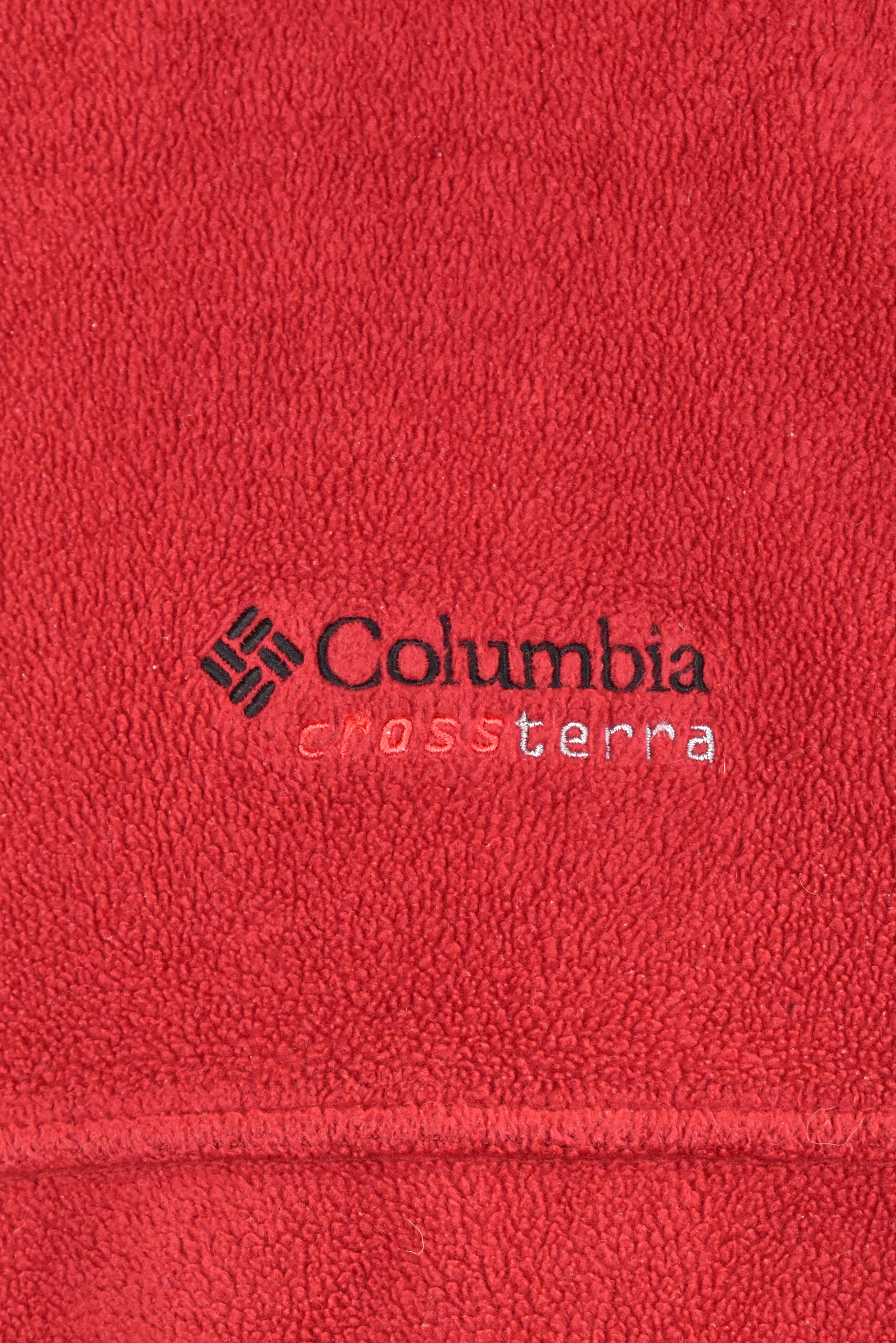 Vintage Columbia embroidered burgundy fleece jacket | XL COLUMBIA