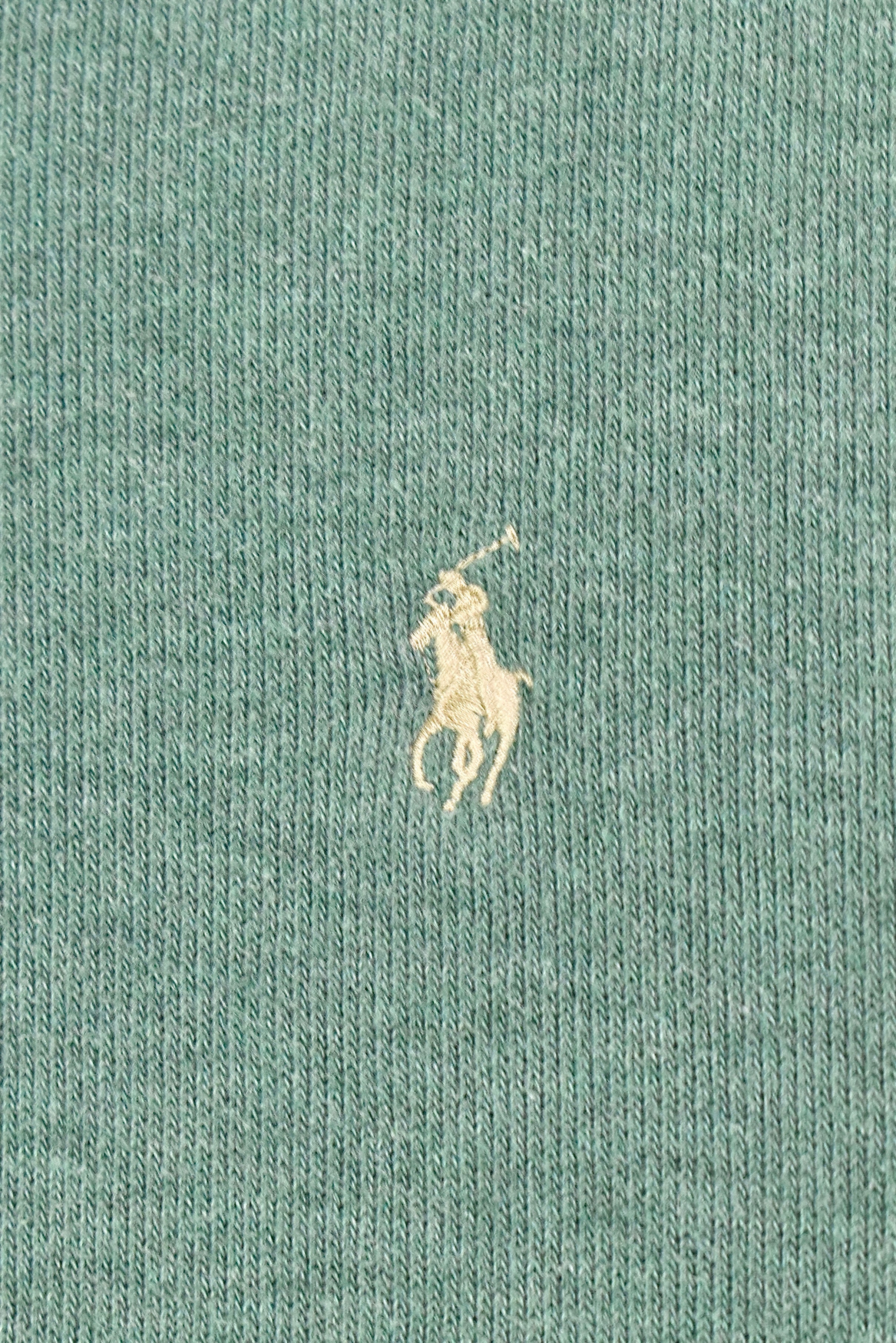 Vintage Ralph Lauren embroidered 1/4 zip green sweatshirt | XL RALPH LAUREN