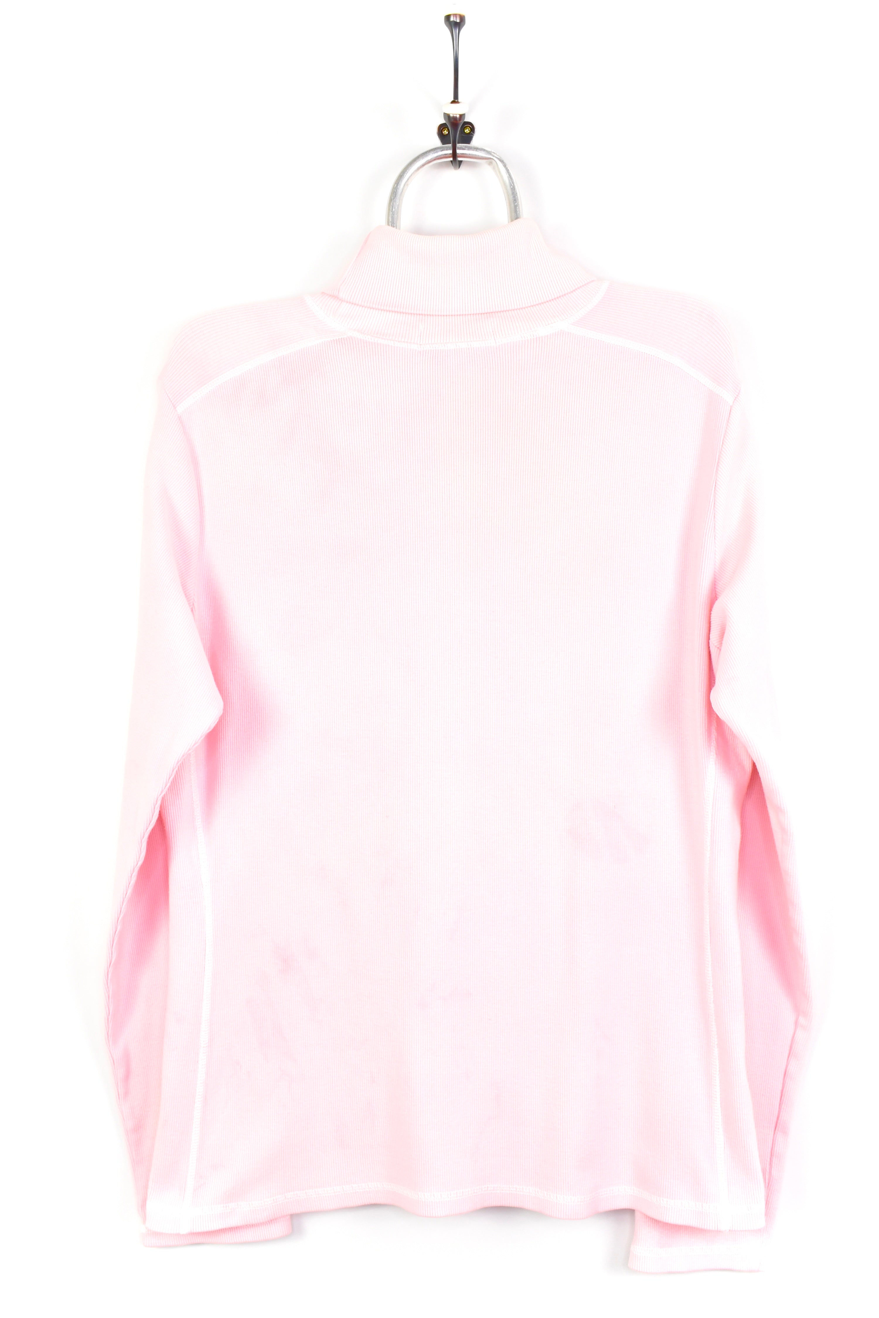 VINTAGE WOMEN'S RALPH LAUREN PINK TURTLENECK SWEATSHIRT | XL RALPH LAUREN