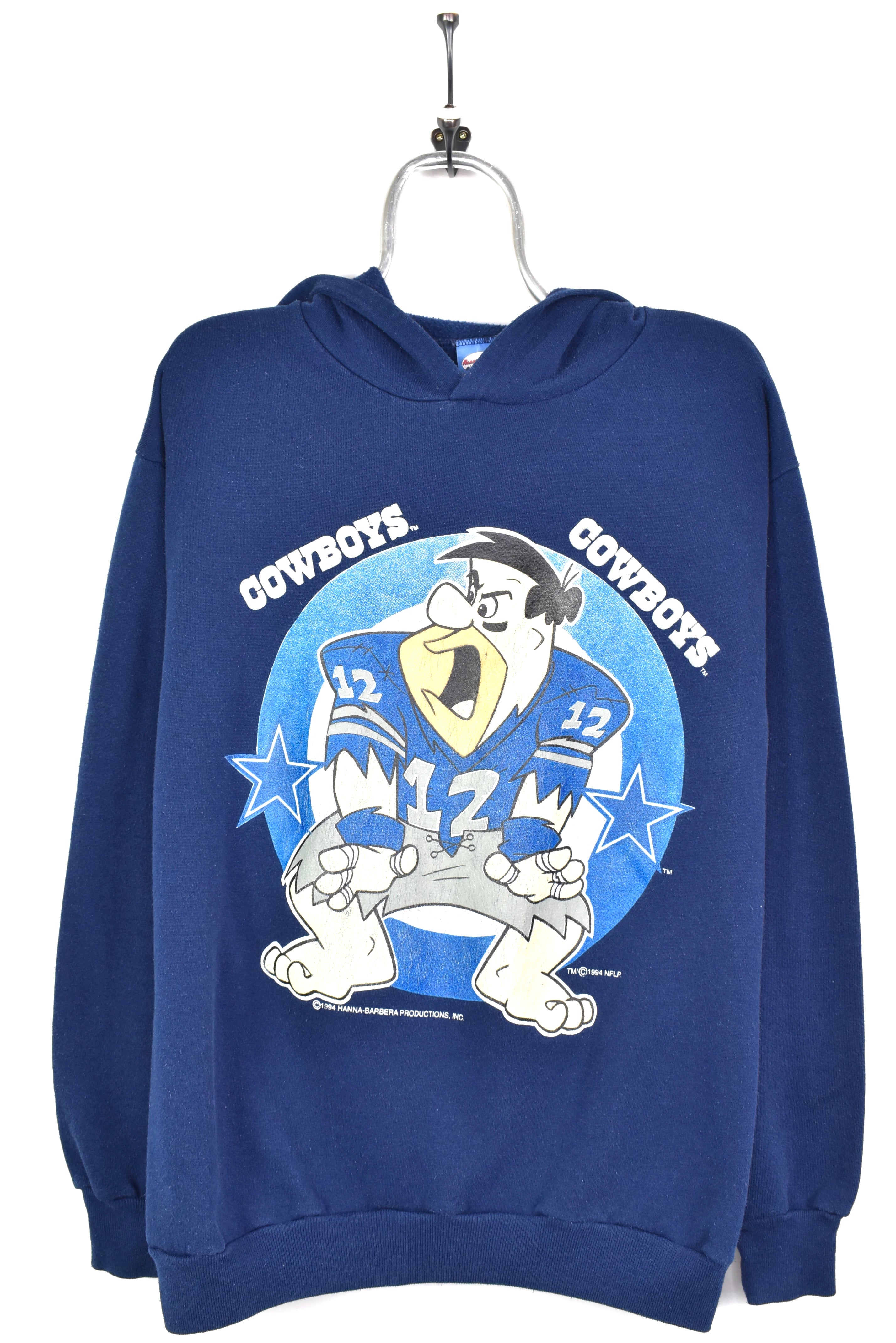 VINTAGE 1994 NFL DALLAS COWBOYS NAVY HOODIE | LARGE PRO SPORT
