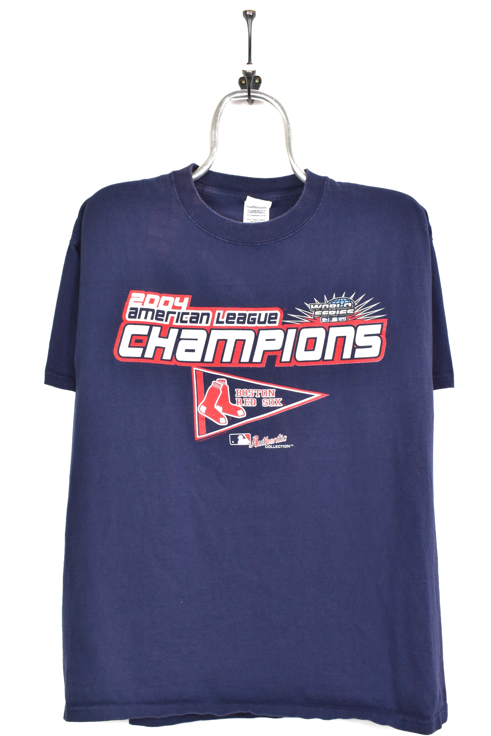 Vintage Boston Red Sox shirt, MLB World Series graphic tee - large, navy  blue