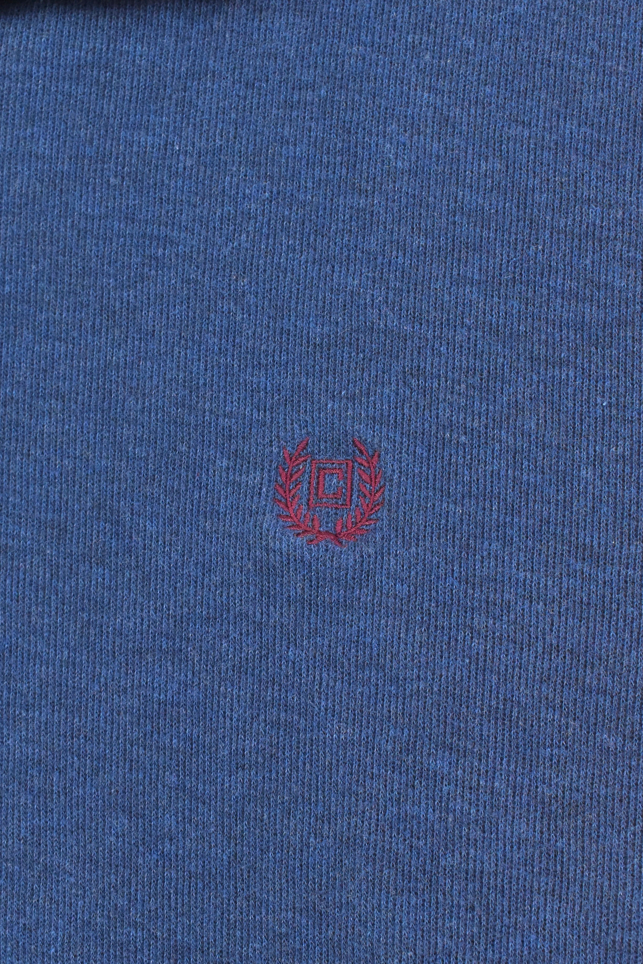 Vintage Ralph Lauren sweatshirt, Chaps embroidered 1/4 zip jumper - large, navy blue RALPH LAUREN
