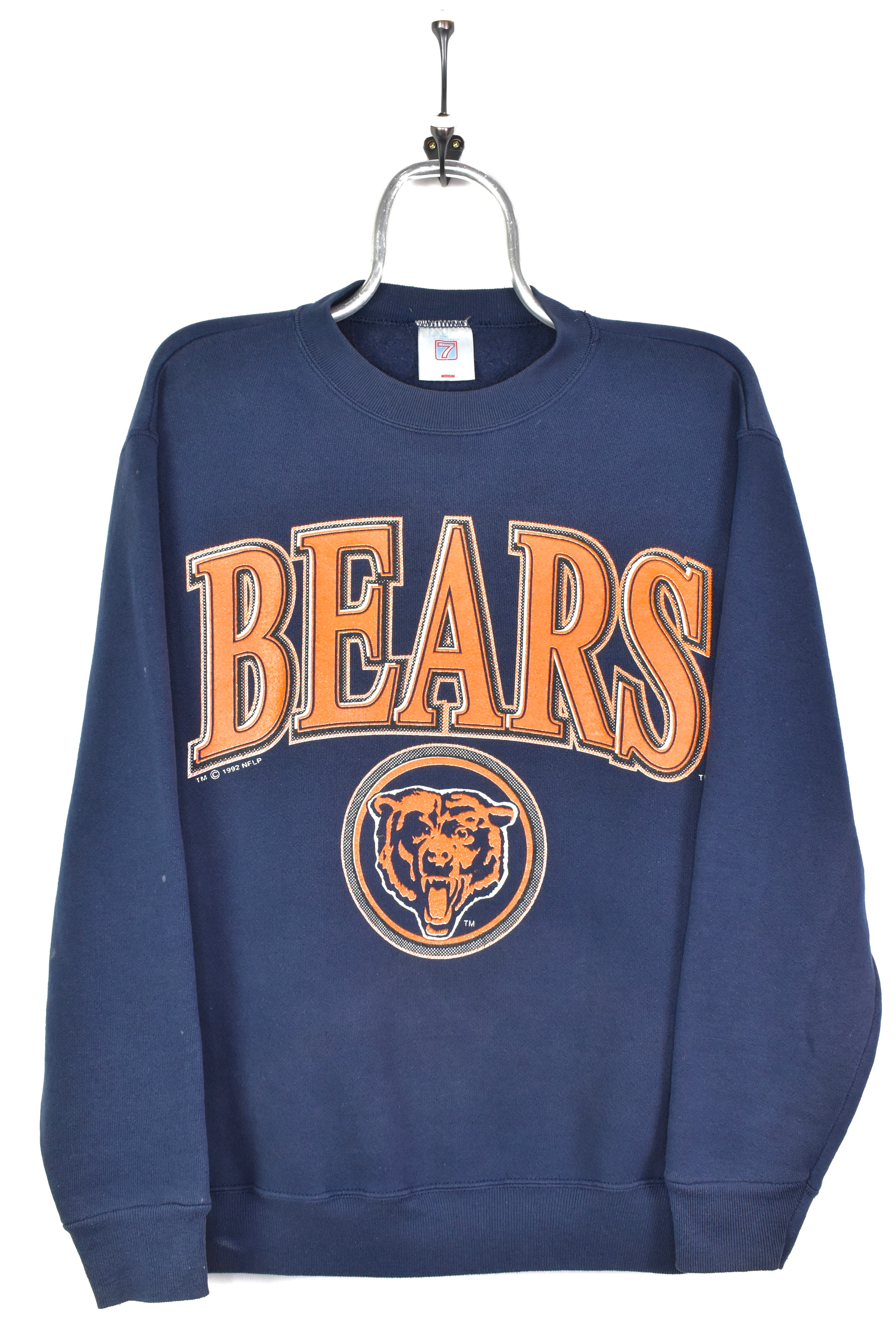 VINTAGE 1992 NFL CHICAGO BEARS NAVY SWEATSHIRT | MEDIUM PRO SPORT