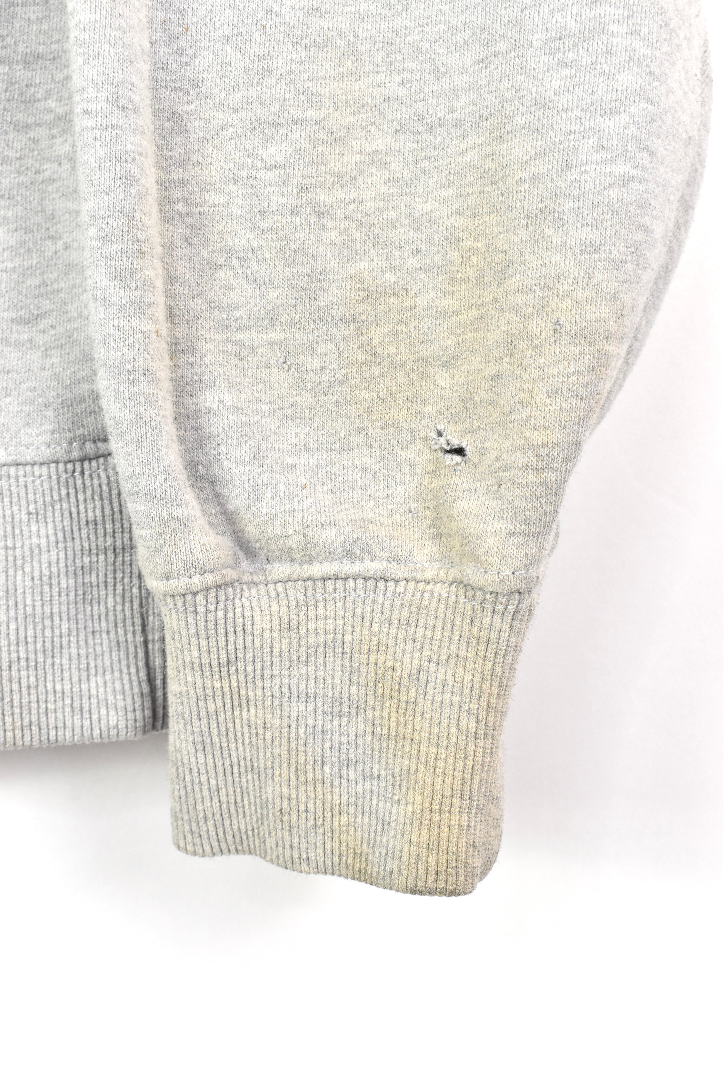 VINTAGE FILA EMBROIDERED GREY HOODIE | SMALL FILA