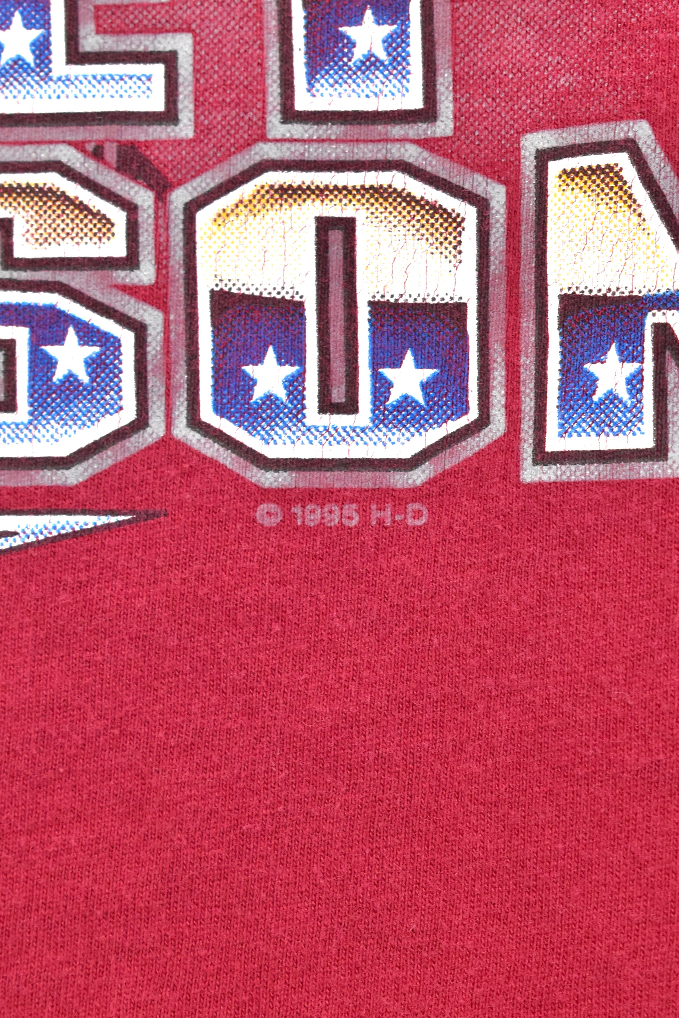 *RARE* Vintage 1996 Harley Davidson burgundy t-shirt | XL HARLEY DAVIDSON