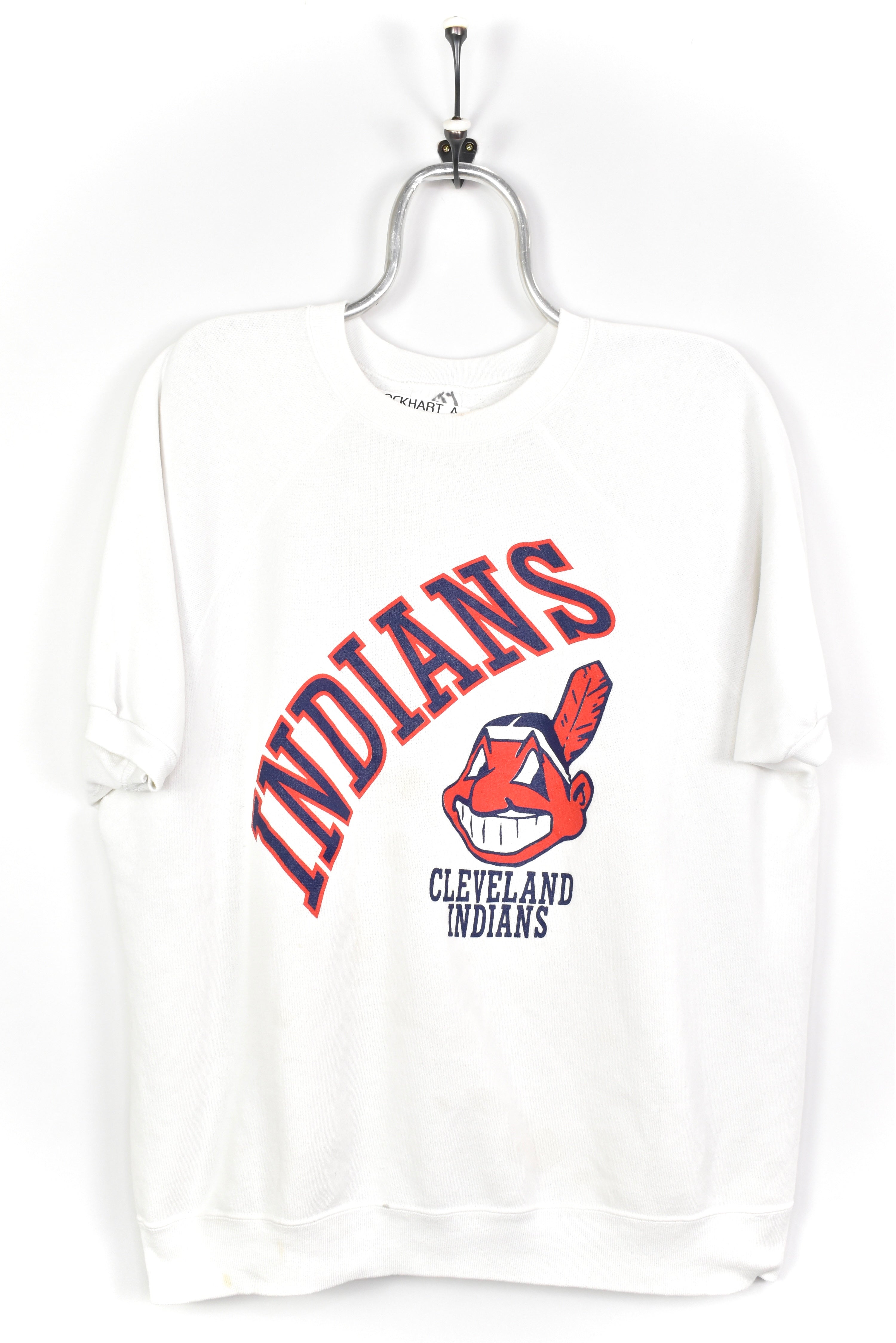 VINTAGE MLB CLEVELAND INDIANS WHITE SWEATSHIRT | XXL PRO SPORT
