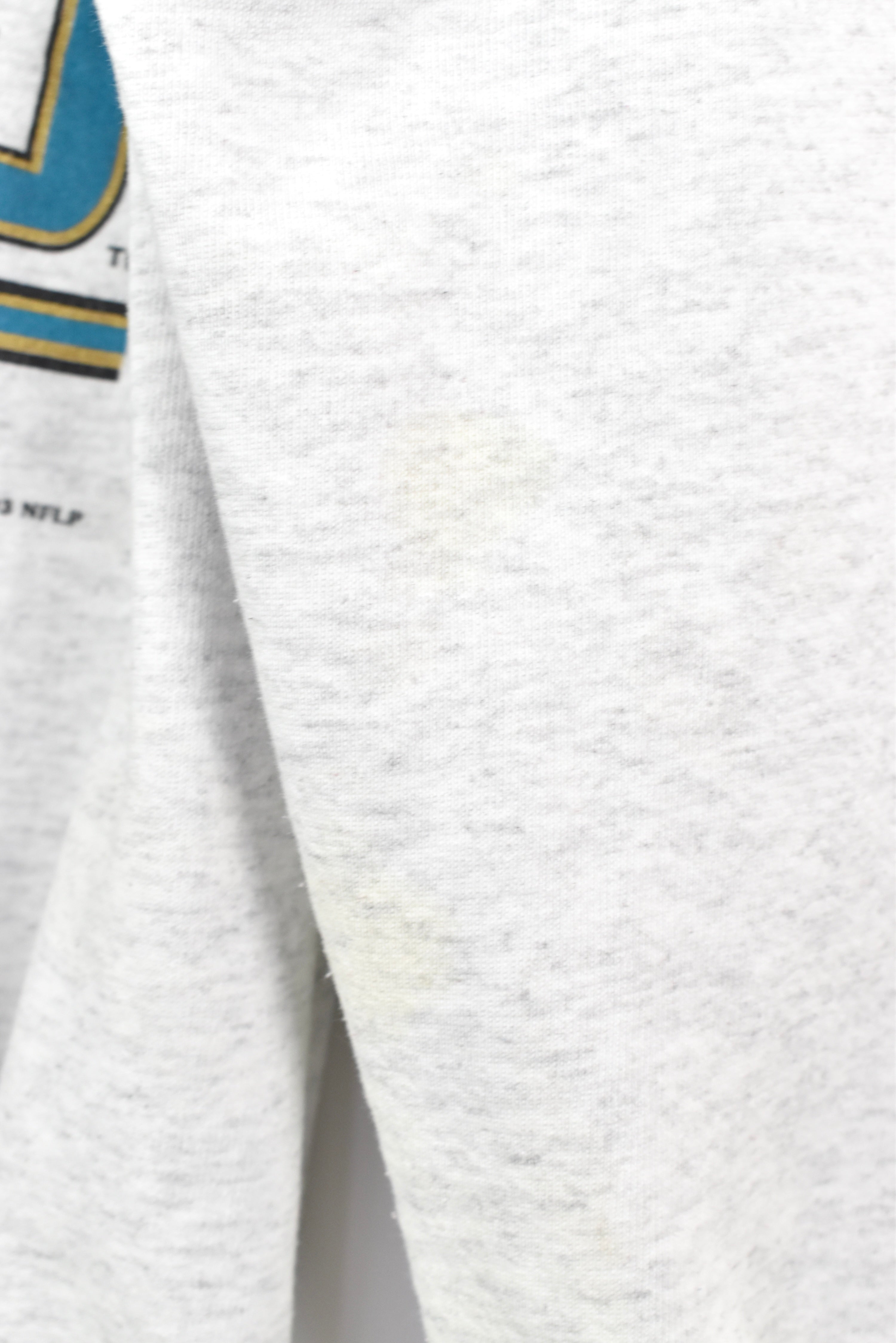 VINTAGE 1993 NFL JACKSONVILLE JAGUARS GREY SWEATSHIRT | LARGE PRO SPORT