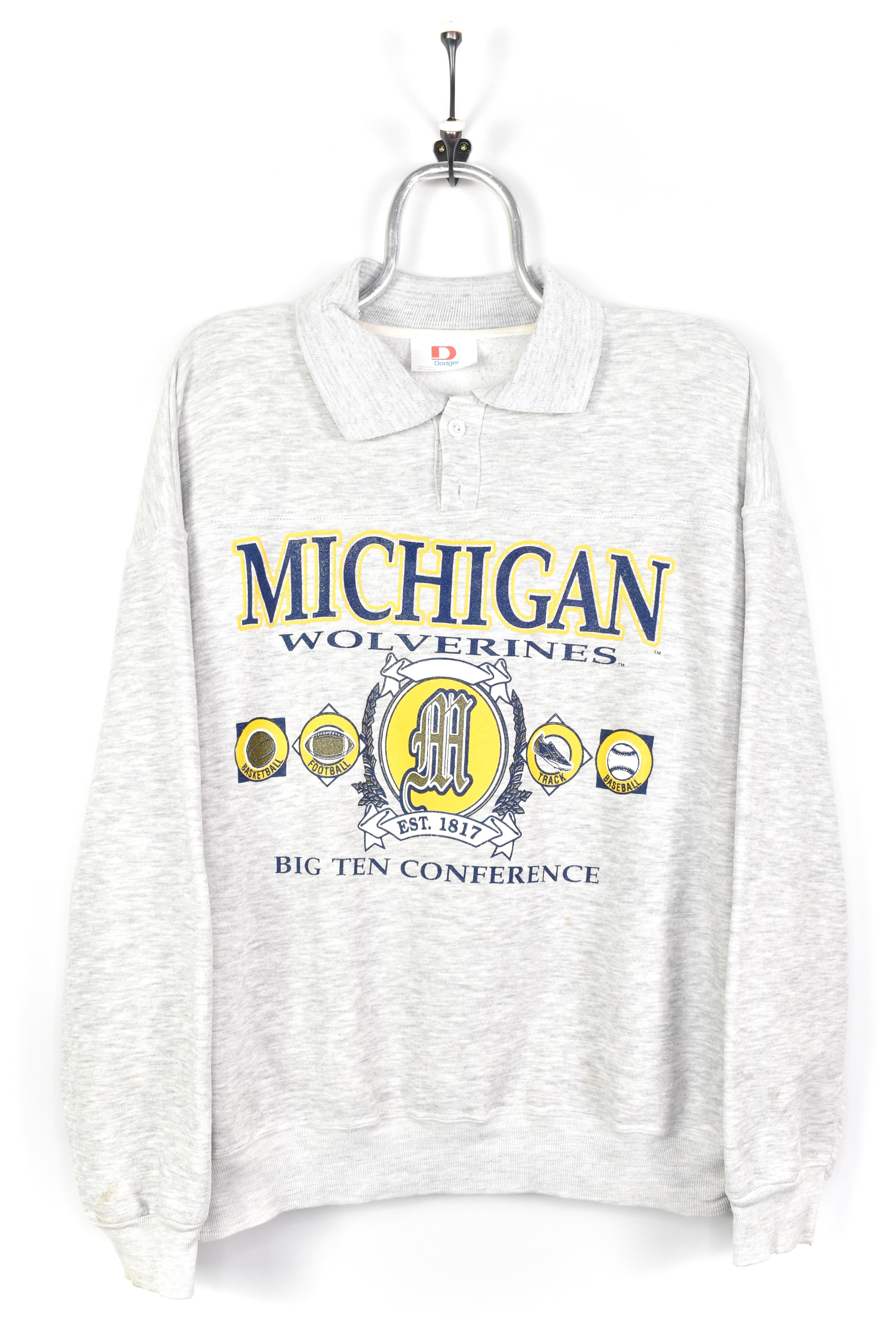 VINTAGE MICHIGAN UNIVERSITY GREY SWEATSHIRT | XXL COLLEGE