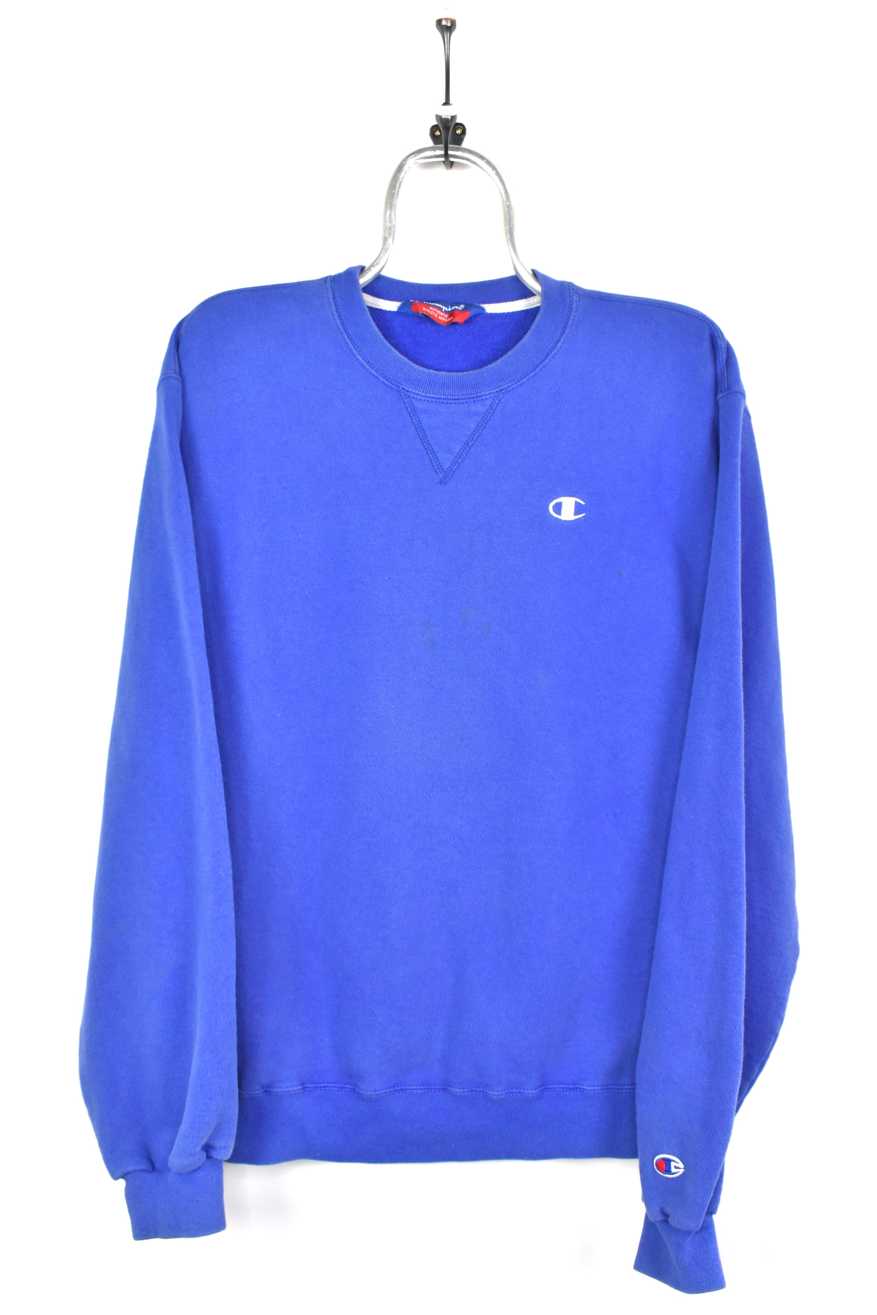 VINTAGE CHAMPION EMBROIDERED BLUE SWEATSHIRT | LARGE CHAMPION