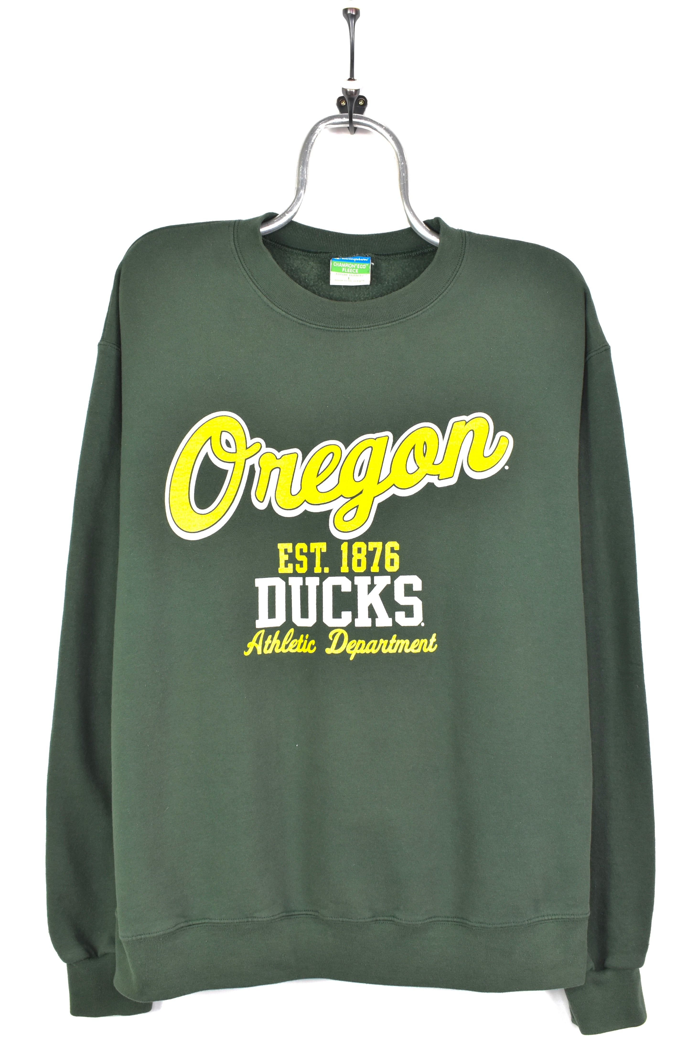 VINTAGE OREGON UNIVERSITY GREEN SWEATSHIRT | XL COLLEGE