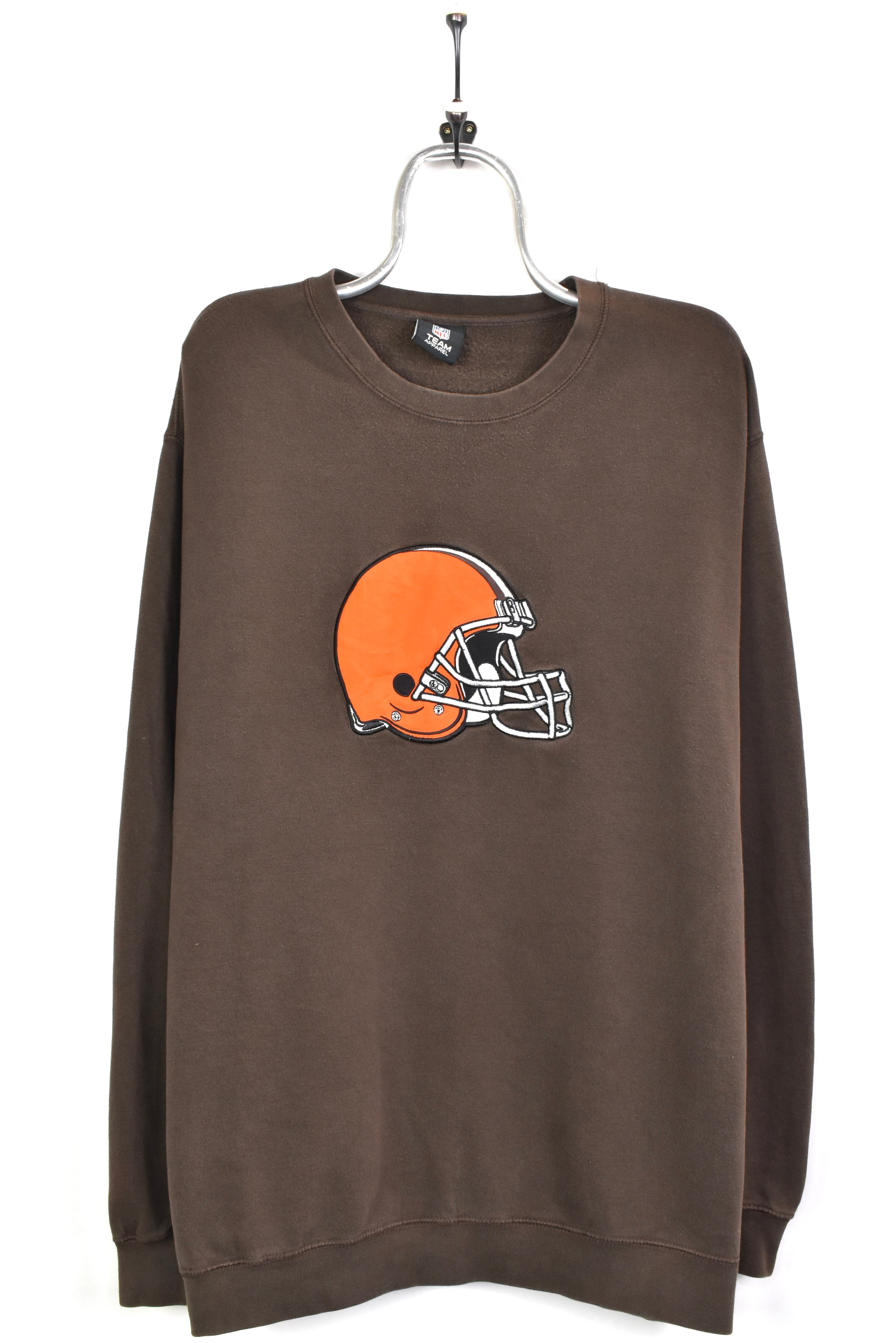 Vintage NFL Cleveland Browns embroidered brown sweatshirt | XXL PRO SPORT