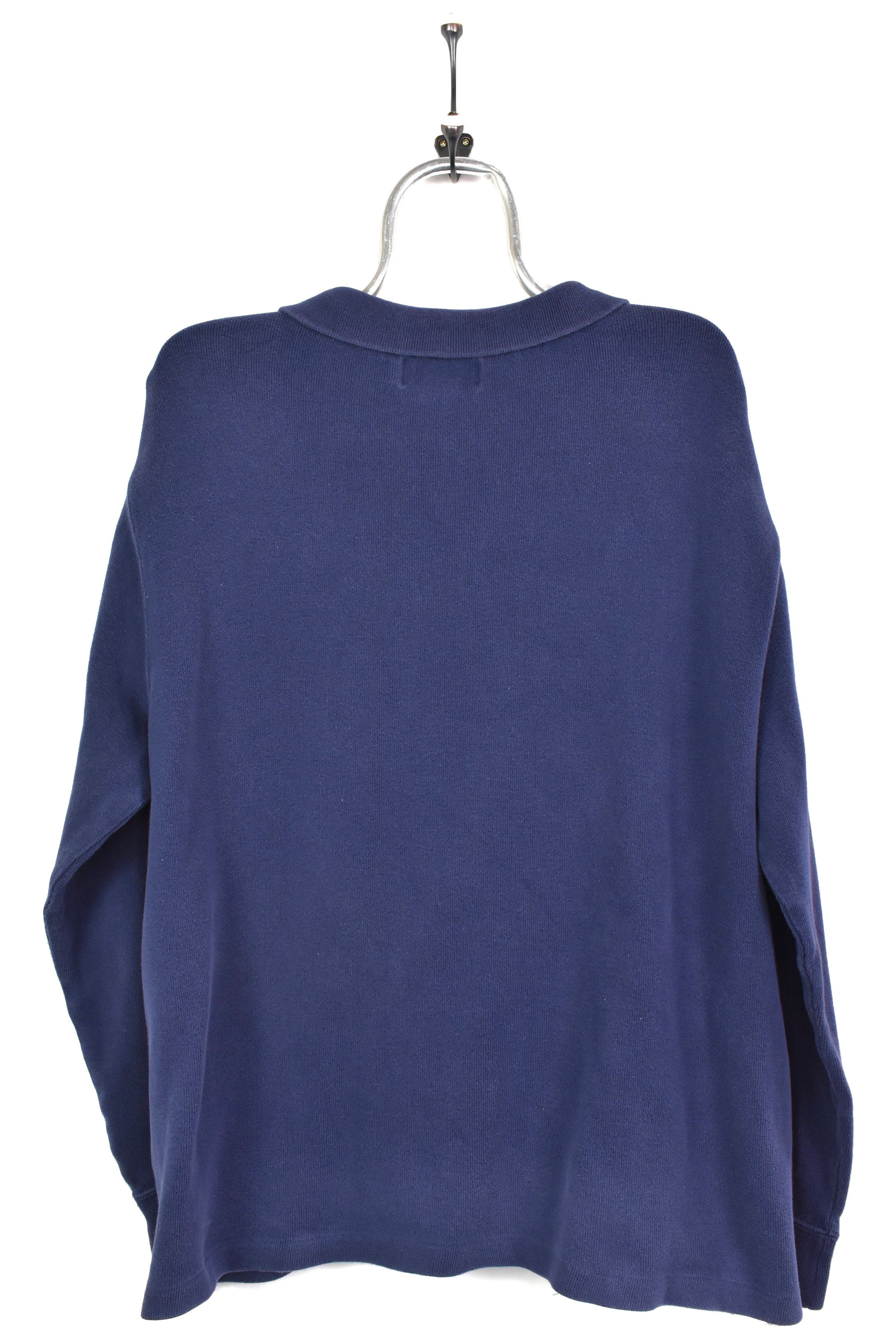 VINTAGE RALPH LAUREN EMBROIDERED NAVY 1/4 ZIP SWEATSHIRT | XL RALPH LAUREN