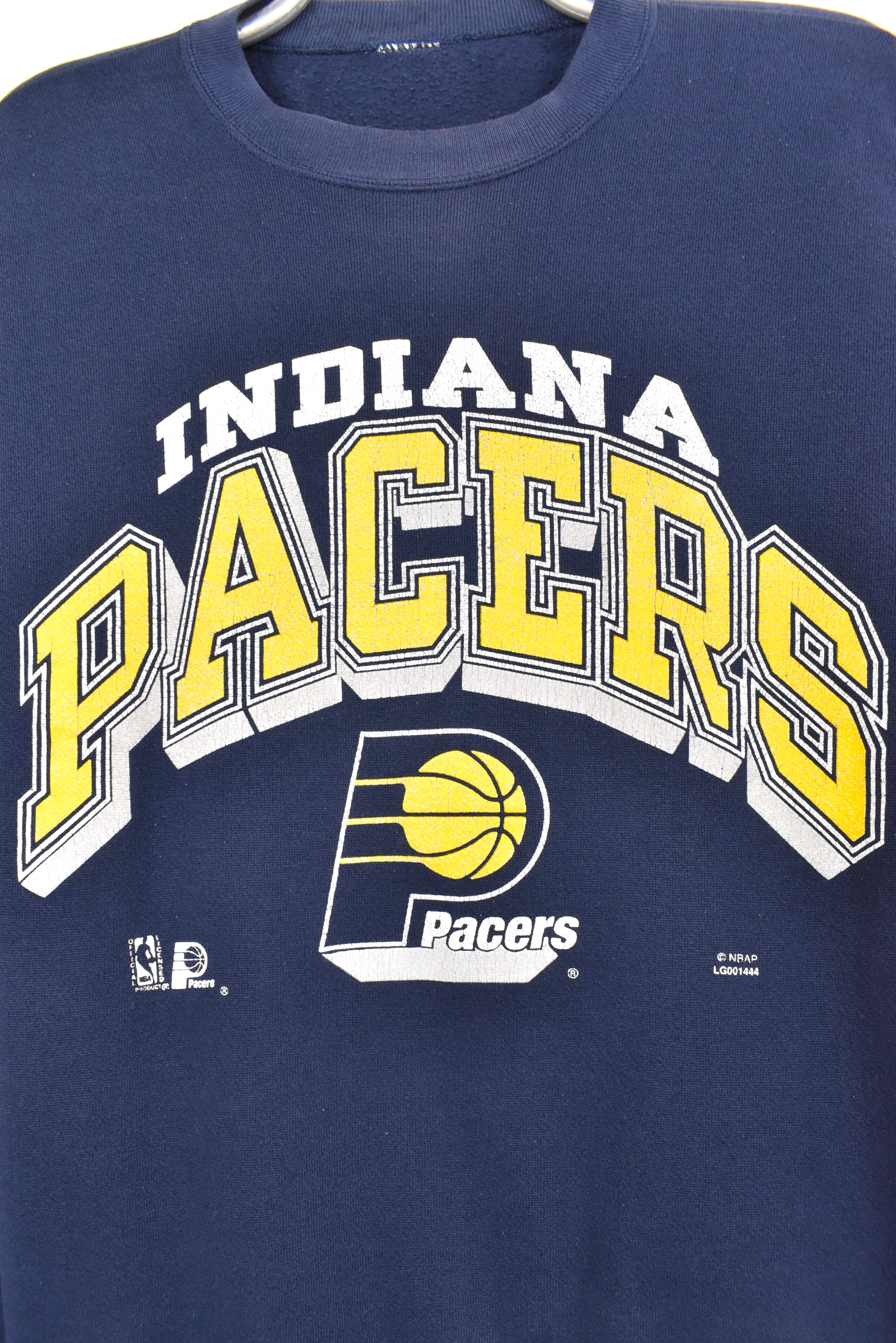 Vintage Indiana Pacers sweatshirt, NBA blue graphic crewneck - AU M PRO SPORT