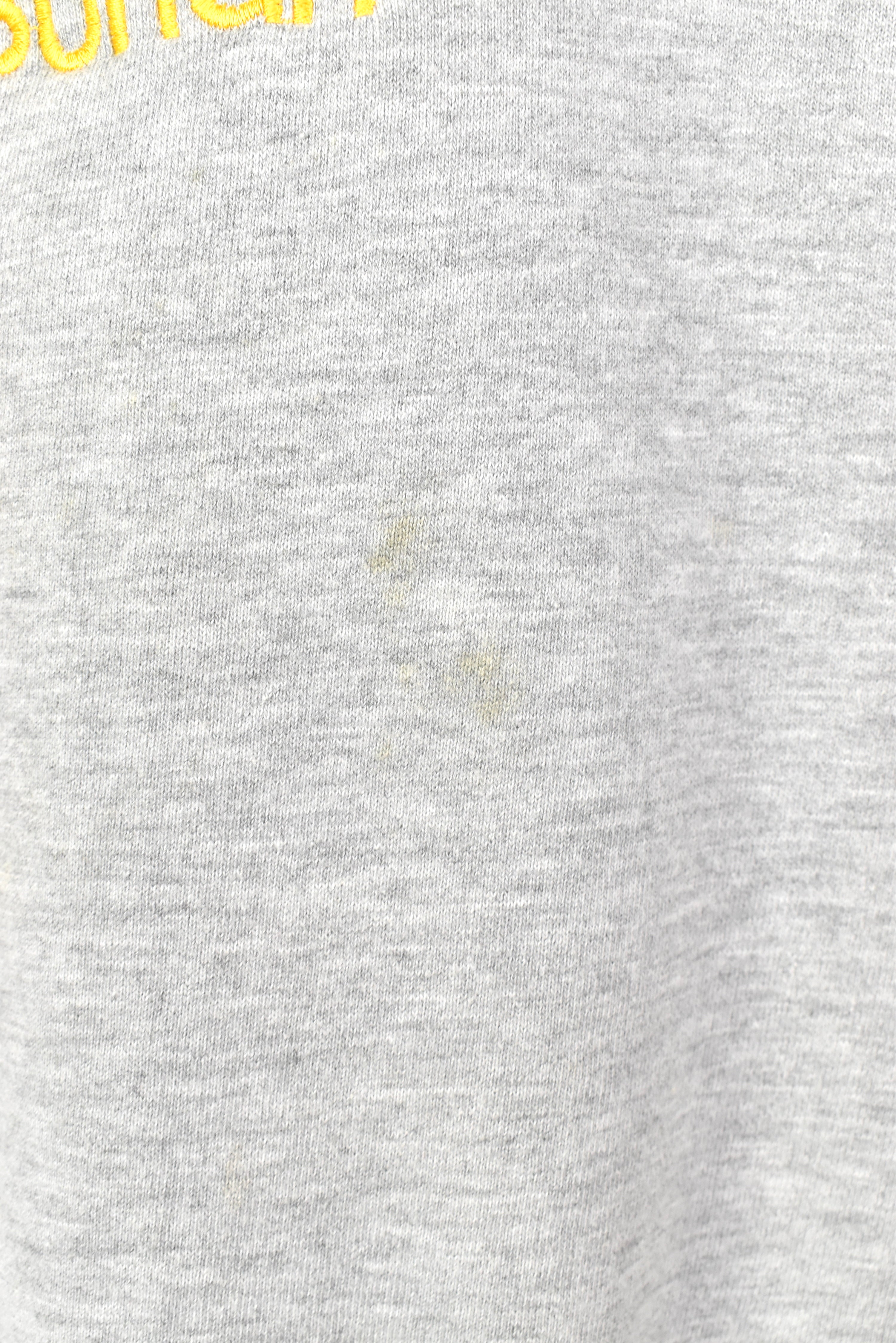 VINTAGE NFL PITTSBURGH STEELERS EMBROIDERED GREY SWEATSHIRT | XL PRO SPORT