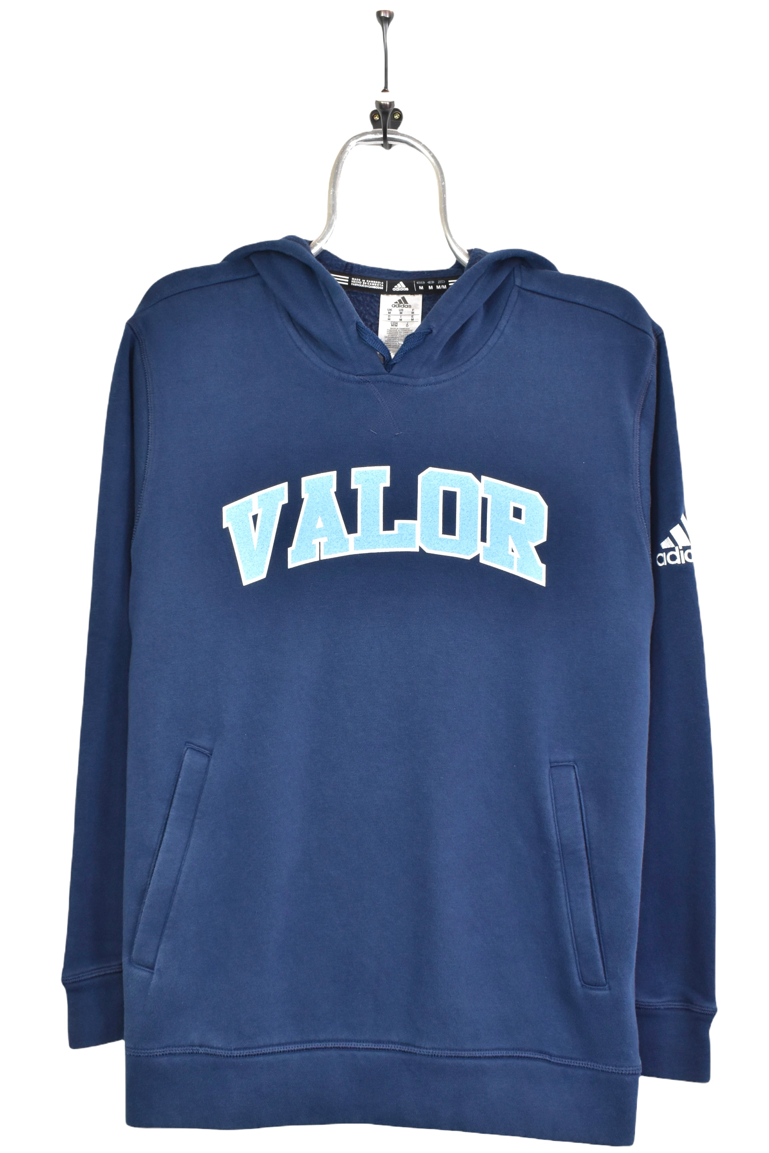Vintage Valor University navy hoodie | Medium COLLEGE
