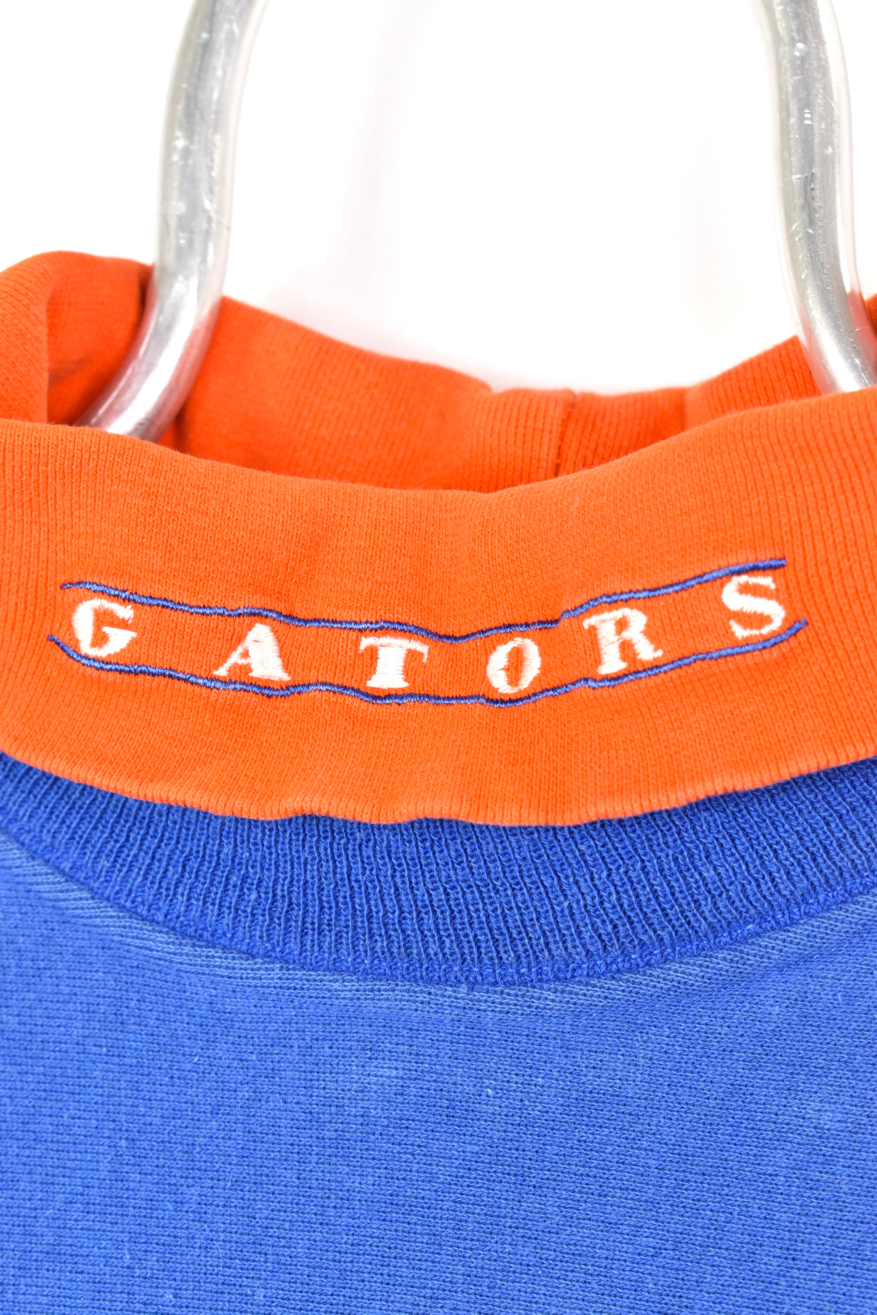 VINTAGE FLORIDA UNIVERSITY EMBROIDERED TURTLE NECK SWEATSHIRT | LARGE COLLEGE
