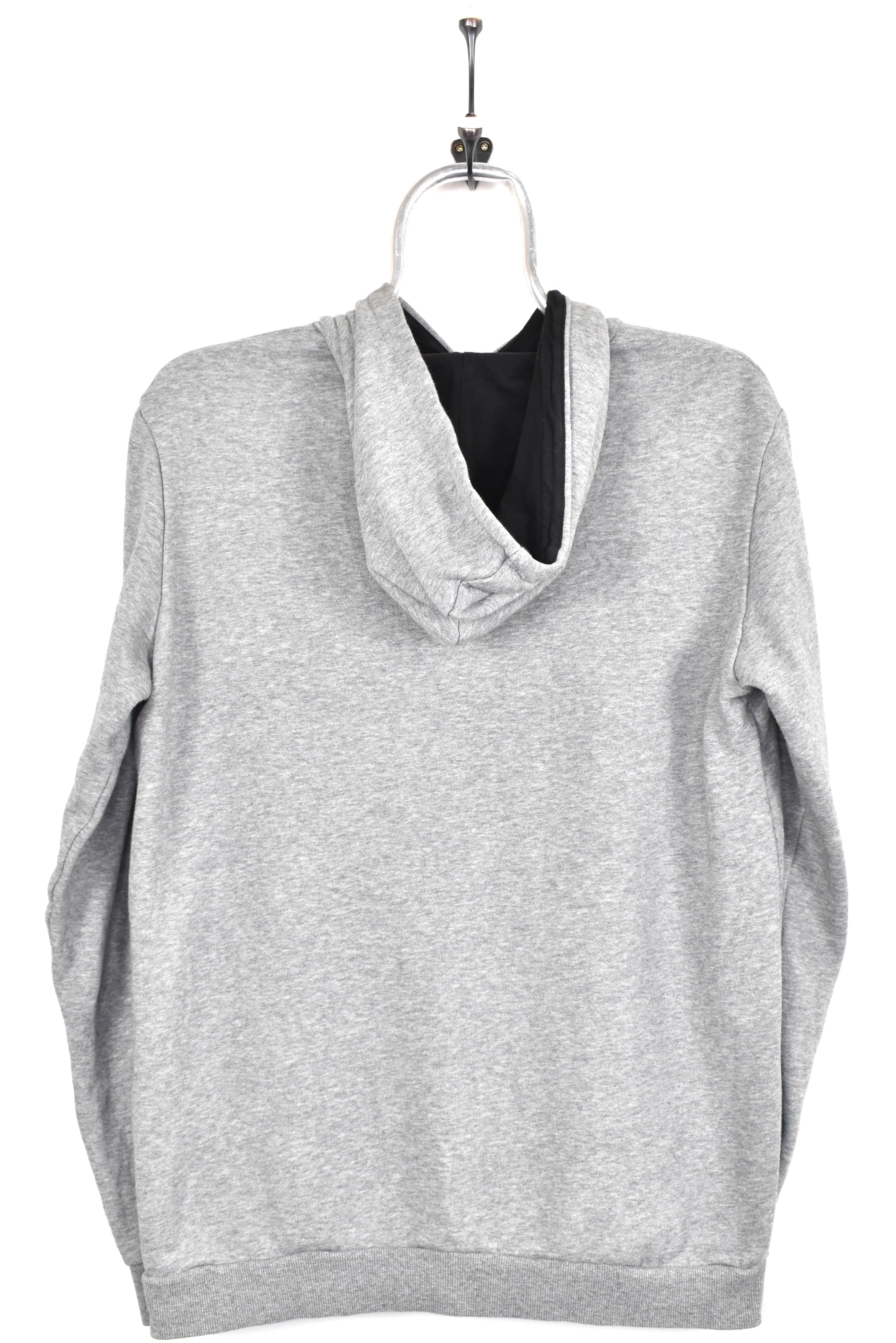 Modern Puma hoodie, grey graphic sweatshirt - AU M PUMA