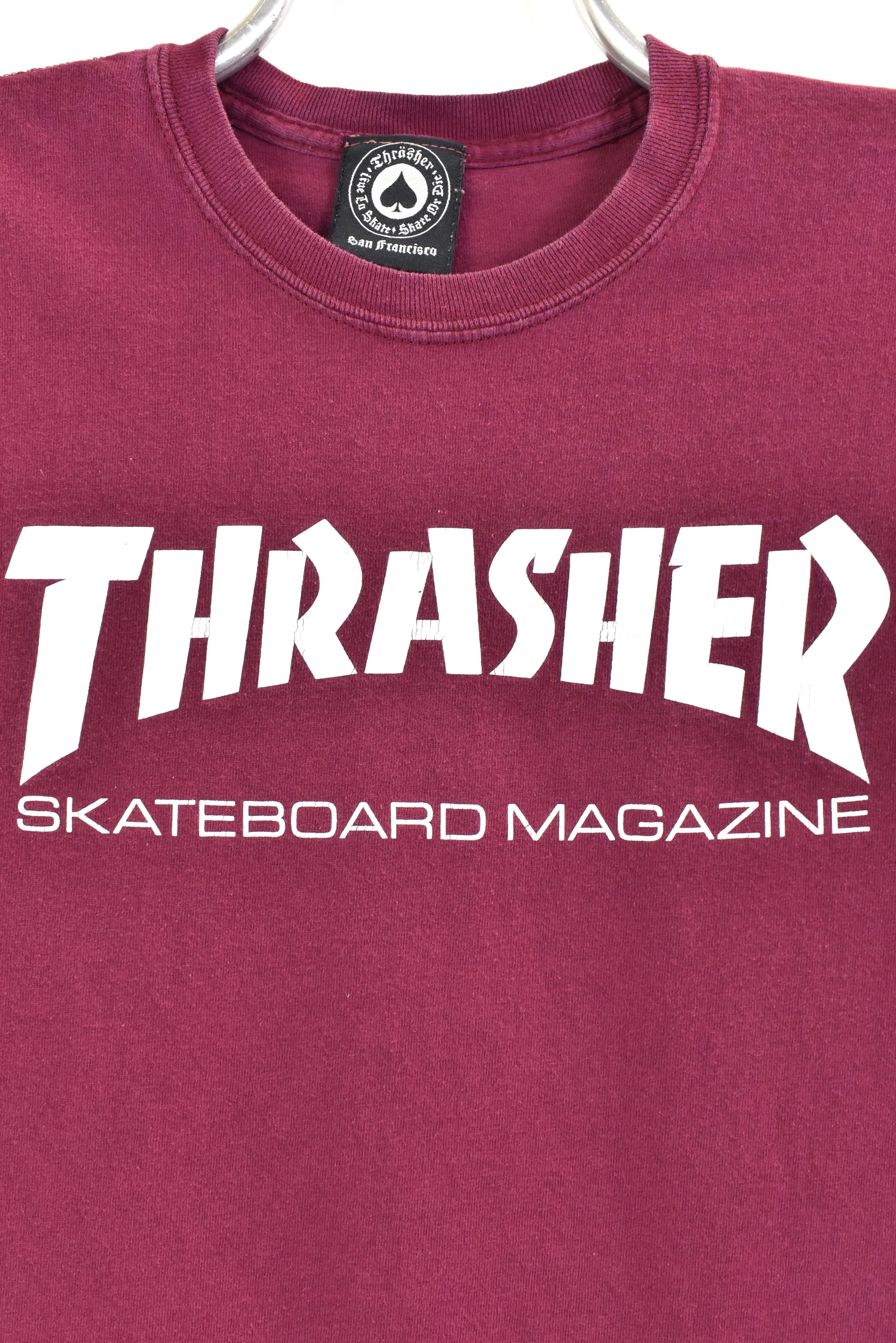Vintage Thrasher burgundy t-shirt | Medium THRASHER