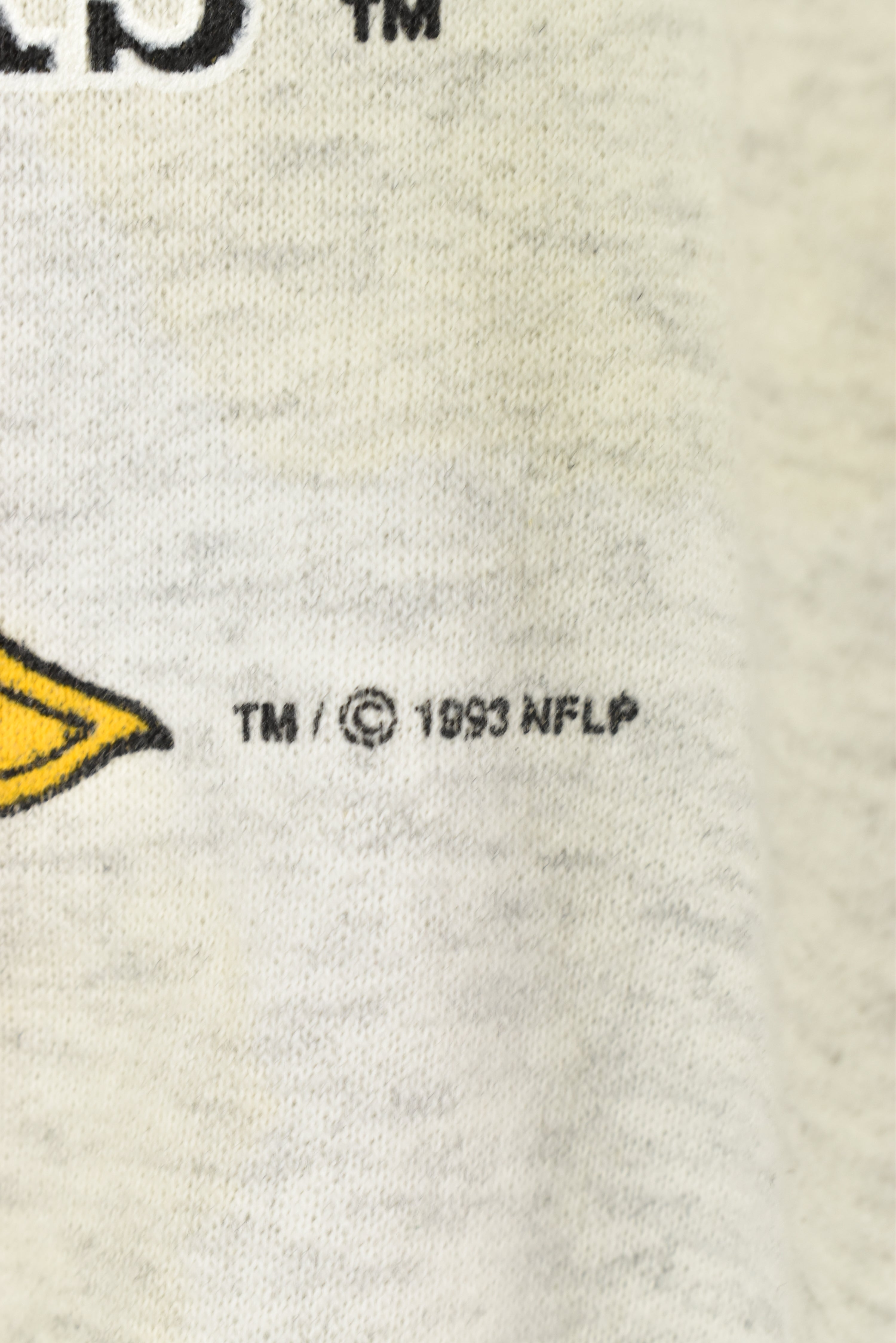 VINTAGE 1993 NFL PITTSBURGH STEELERS GREY SWEATSHIRT | LARGE PRO SPORT