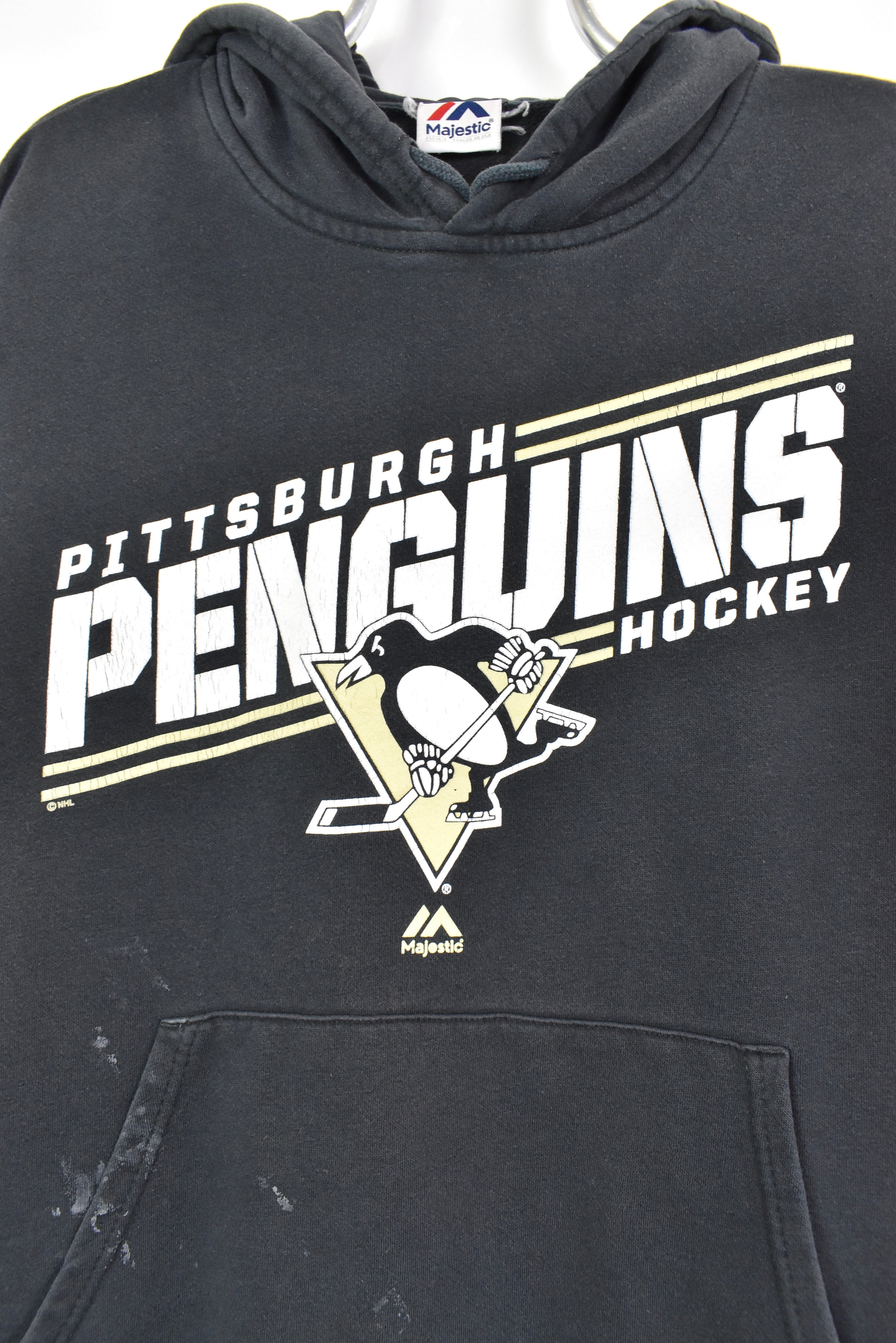 Vintage Pittsburgh Penguins hoodie, NHL black graphic sweatshirt - AU L PRO SPORT