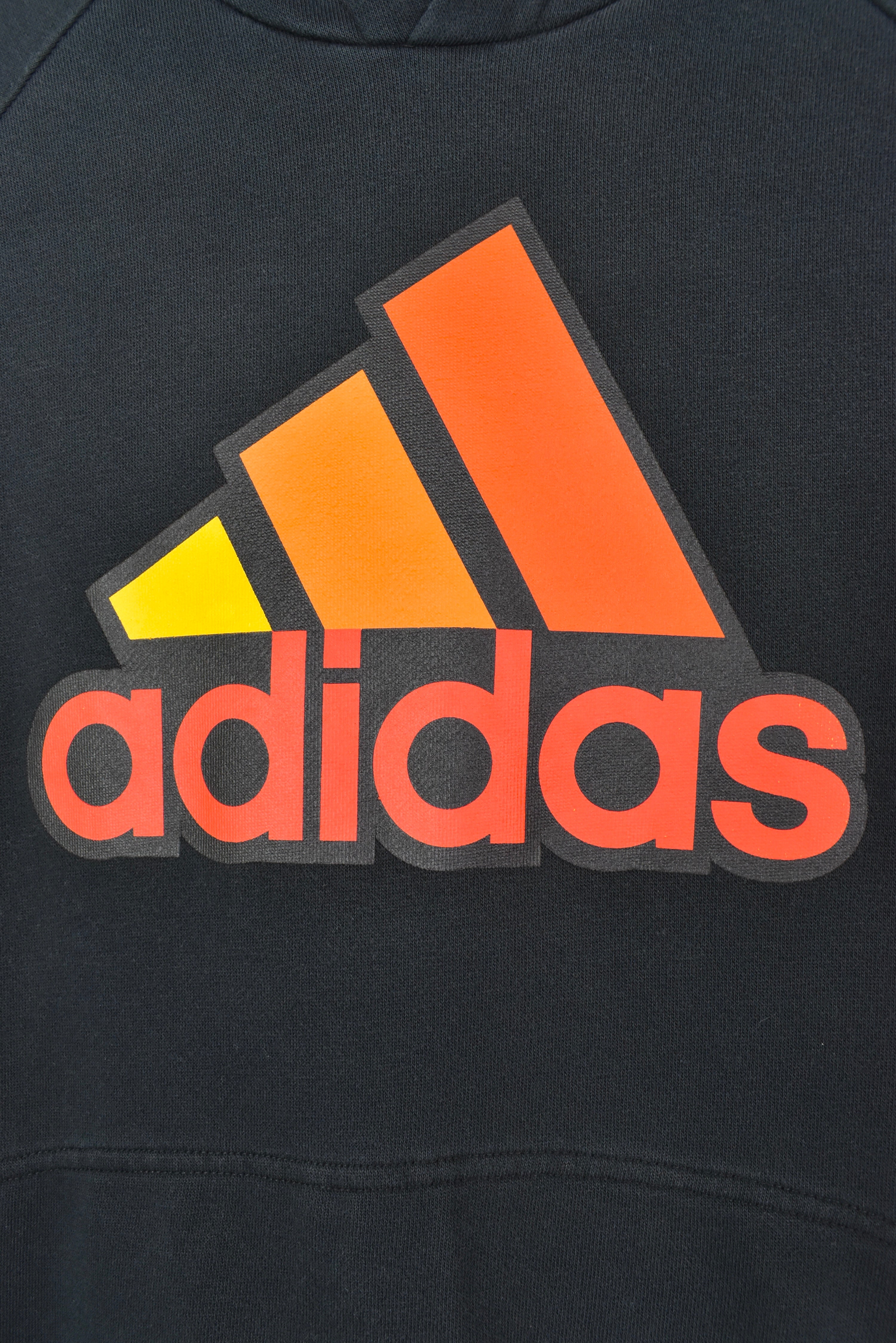 VINTAGE ADIDAS BLACK HOODIE | SMALL ADIDAS