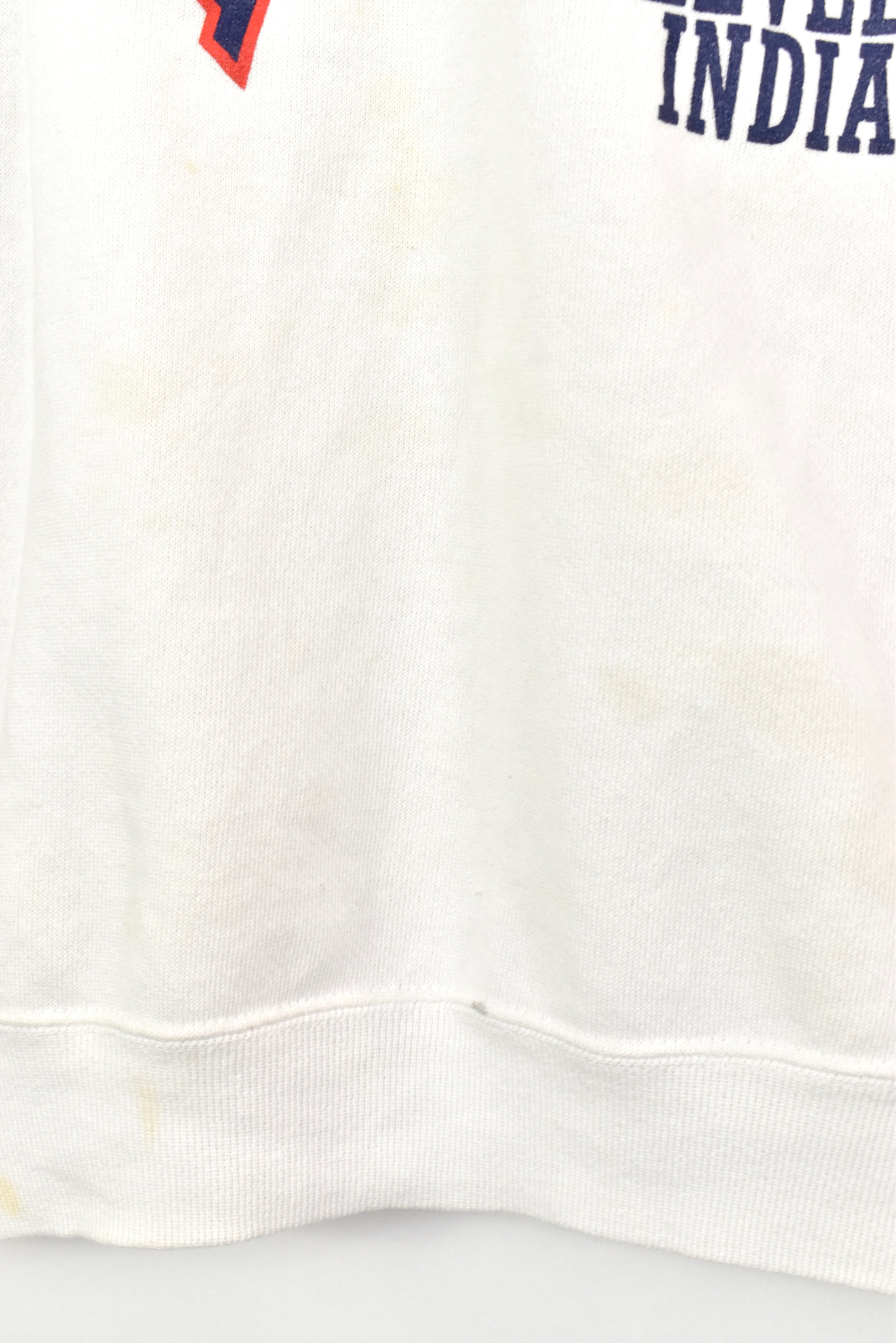 VINTAGE MLB CLEVELAND INDIANS WHITE SWEATSHIRT | XXL PRO SPORT