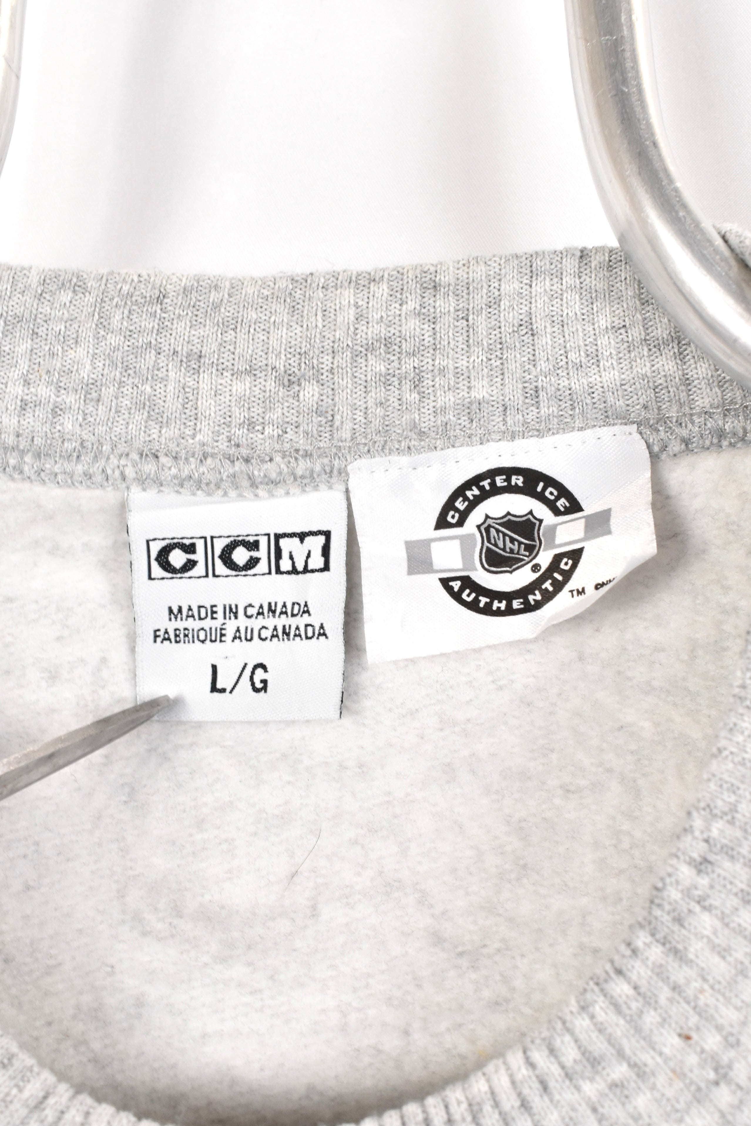 Modern San Jose Sharks sweatshirt, NHL grey embroidered crewneck - AU XL PRO SPORT